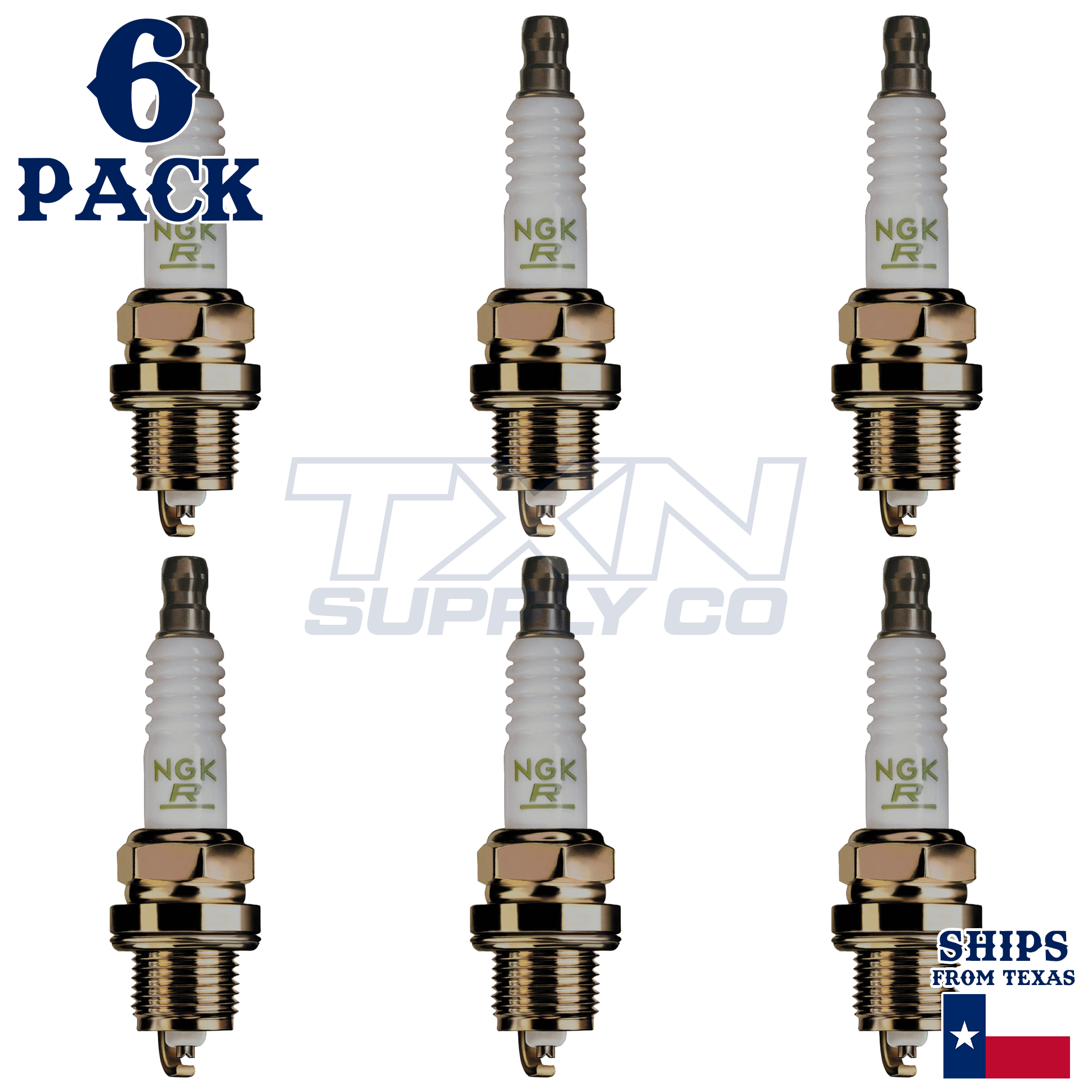 NGK 3332 XR5 Spark Plugs 6 Pack - Image 1