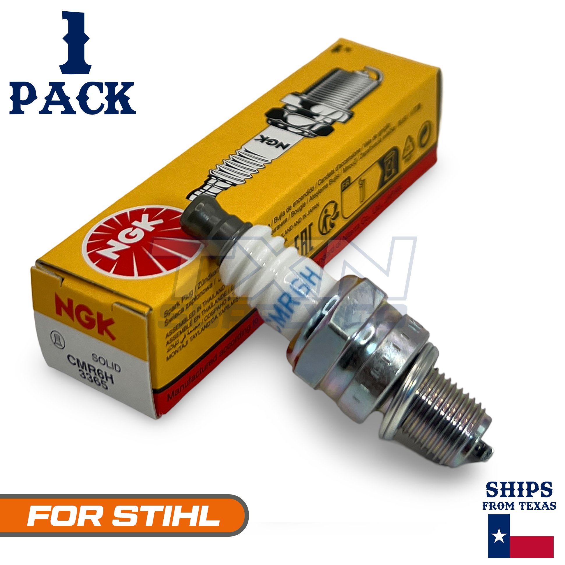 1 Pack NGK Spark Plug - For Stihl Trimmer Cutter HS 81 R - Image 1