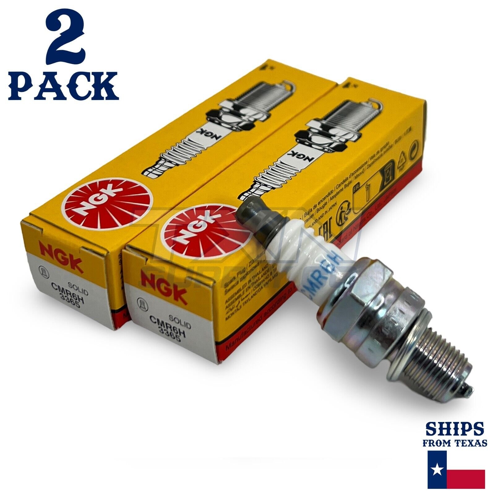 2 Pack NGK Spark Plug - For 545 Husqvarna Chainsaw - Image 1