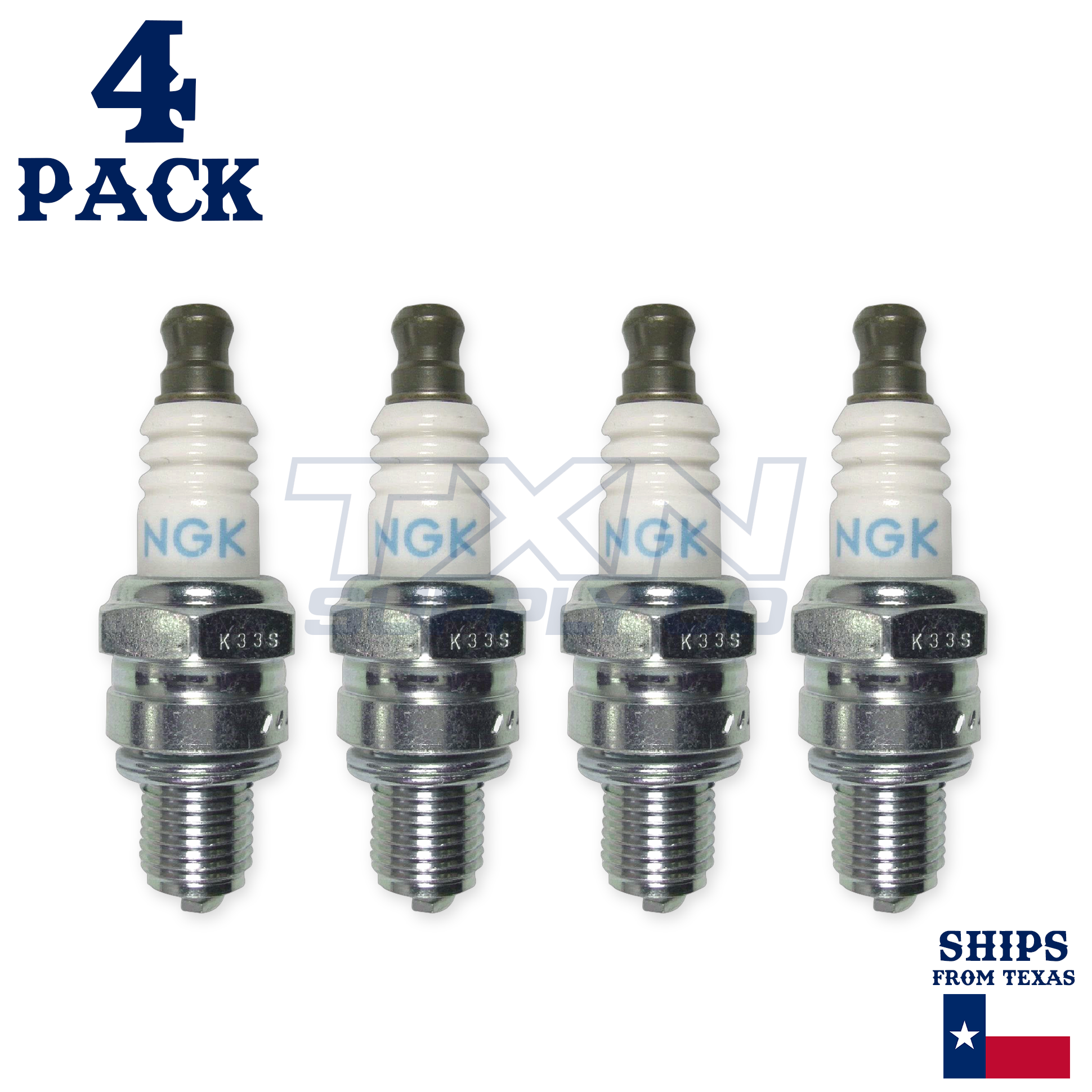 NGK 3365 Spark Plugs CMR6H - 4 Pack - Image 2