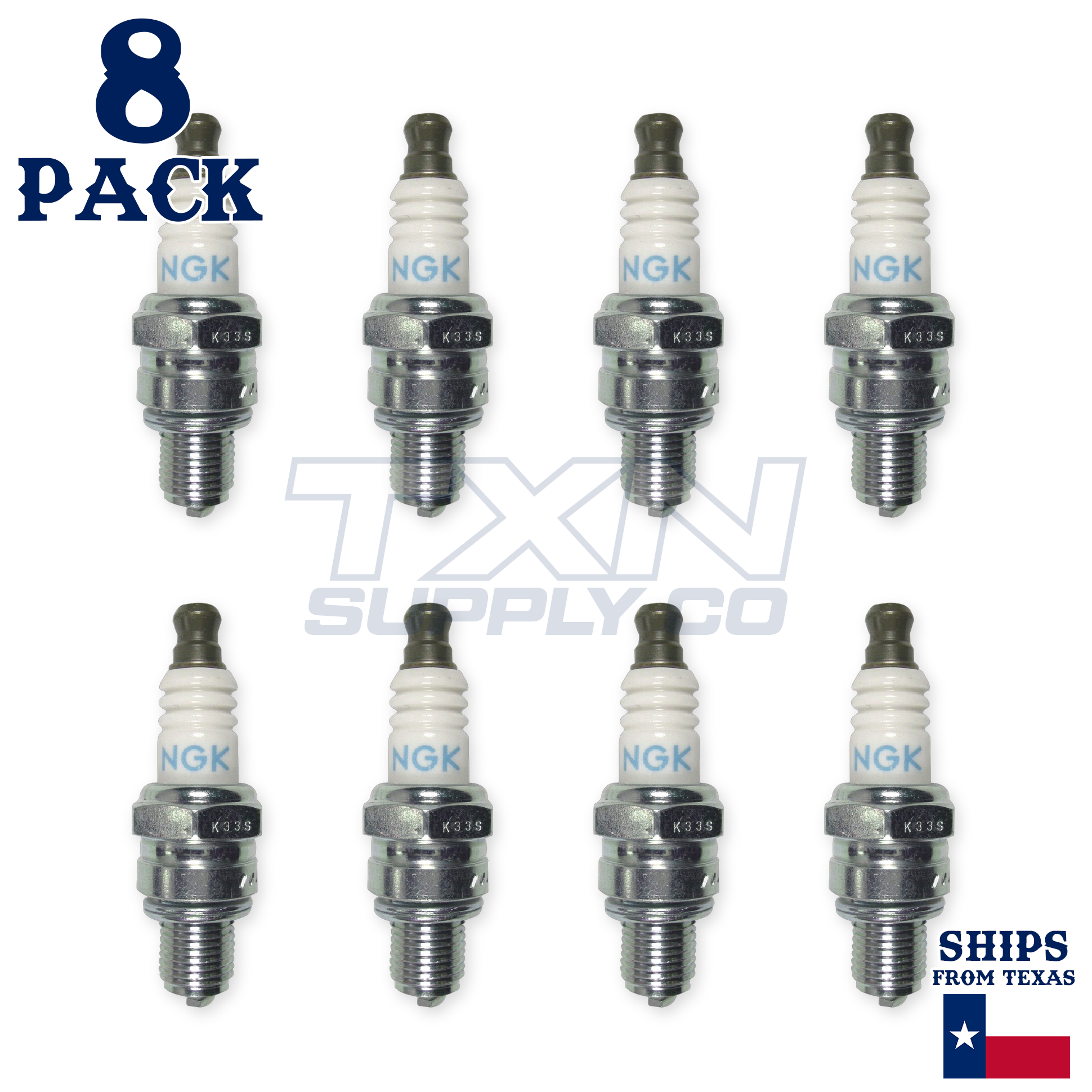 NGK 3365 Spark Plugs CMR6H - 8 Pack - Image 2