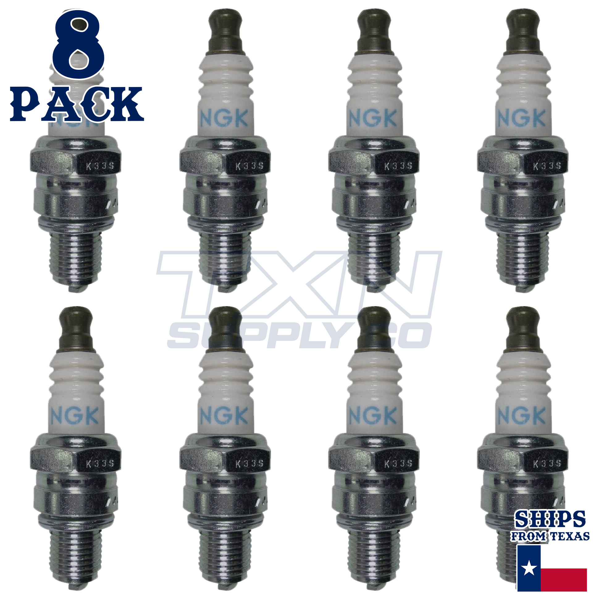 NGK 3365 Spark Plugs 8 Pack