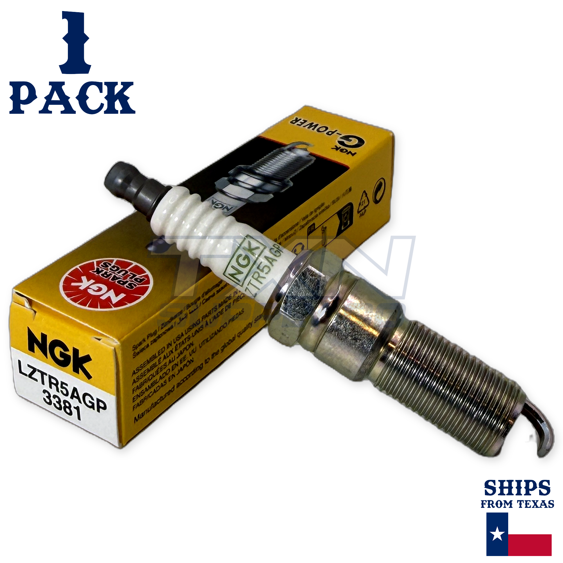 1 Pack NGK G-Power 3381 Spark Plugs LZTR5AGP - Image 1