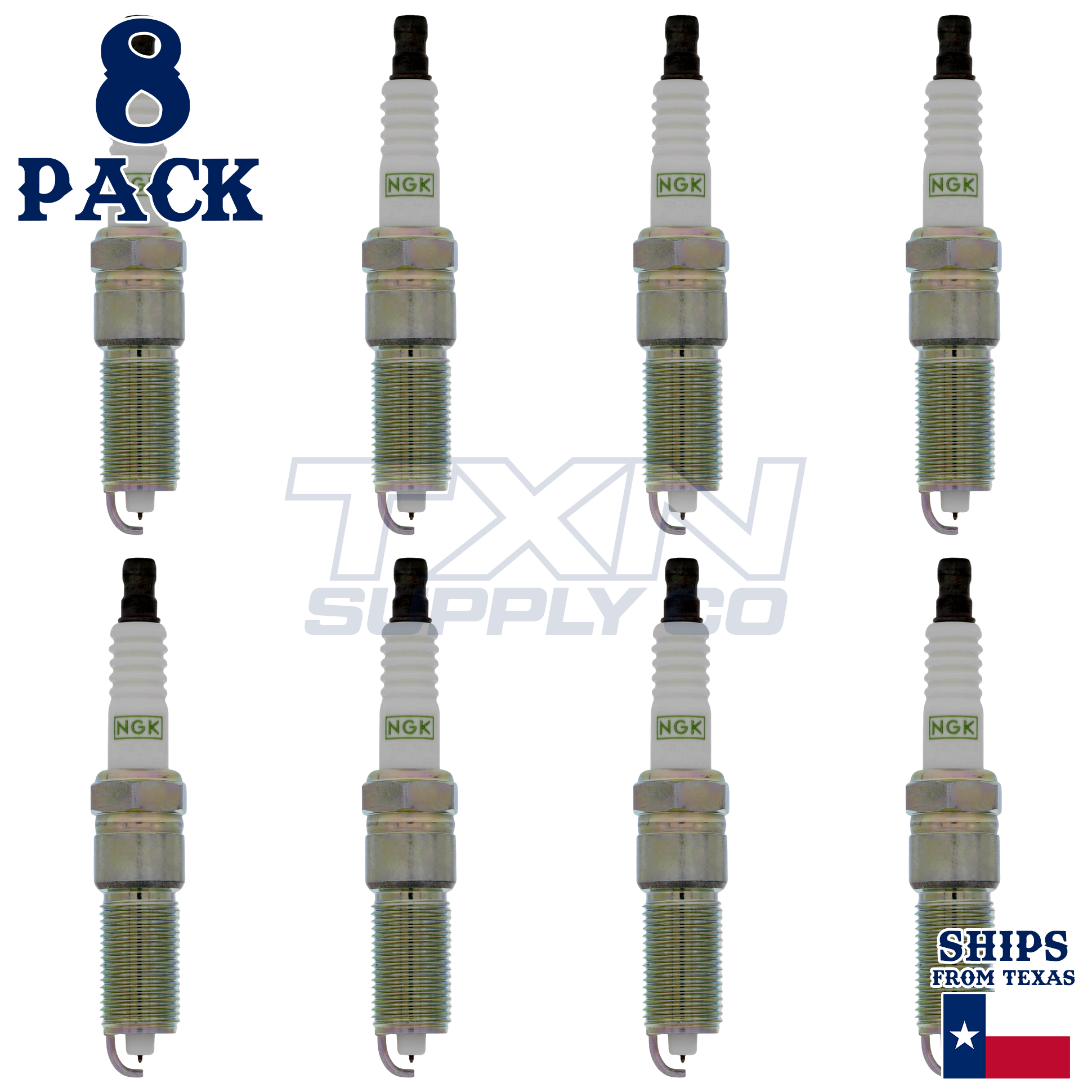 NGK 3381 Spark Plugs 8 Pack - Image 1