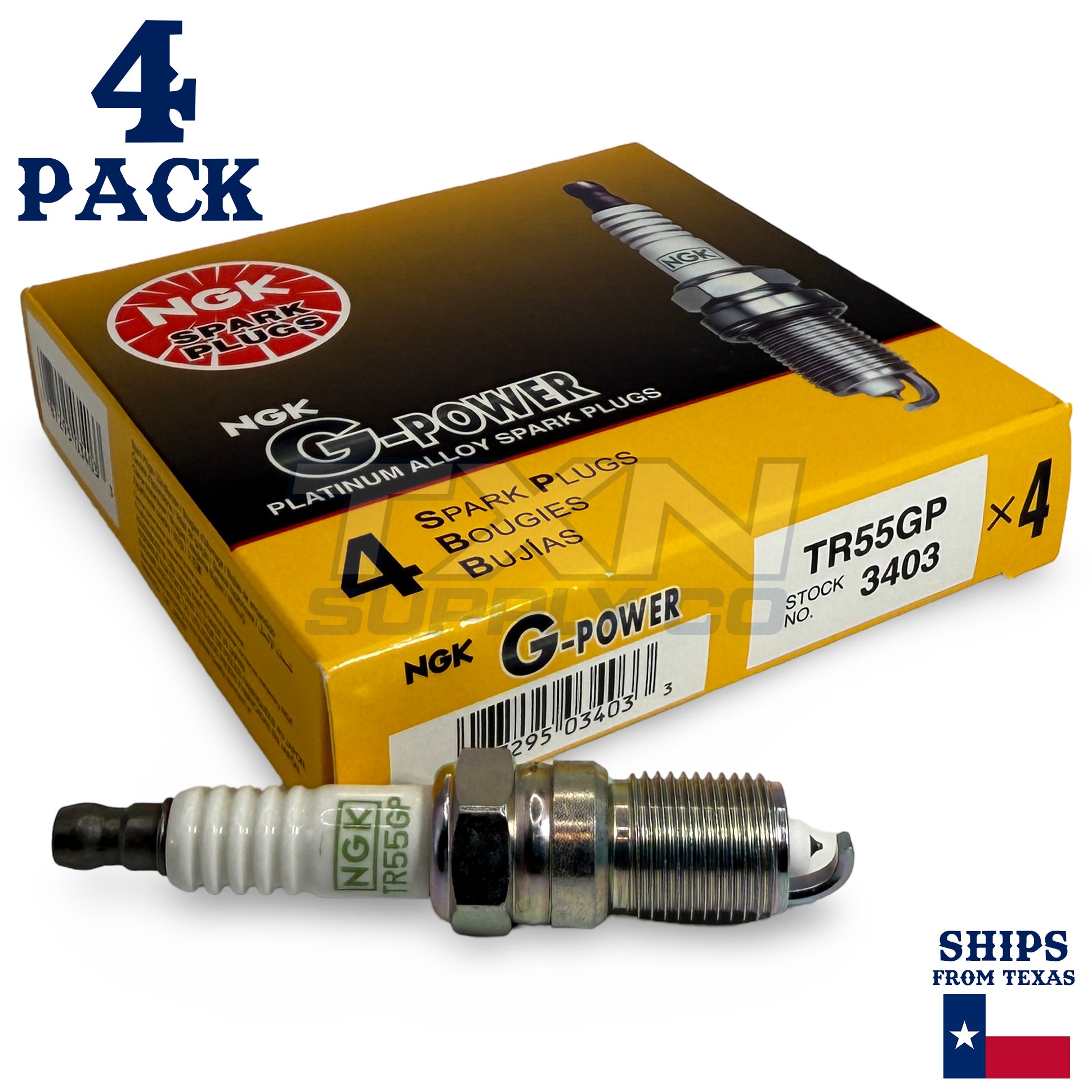 4 Pack NGK G-Power Spark Plugs 2005-2008 for Mercury Mariner 2.3L L4 - Image 1