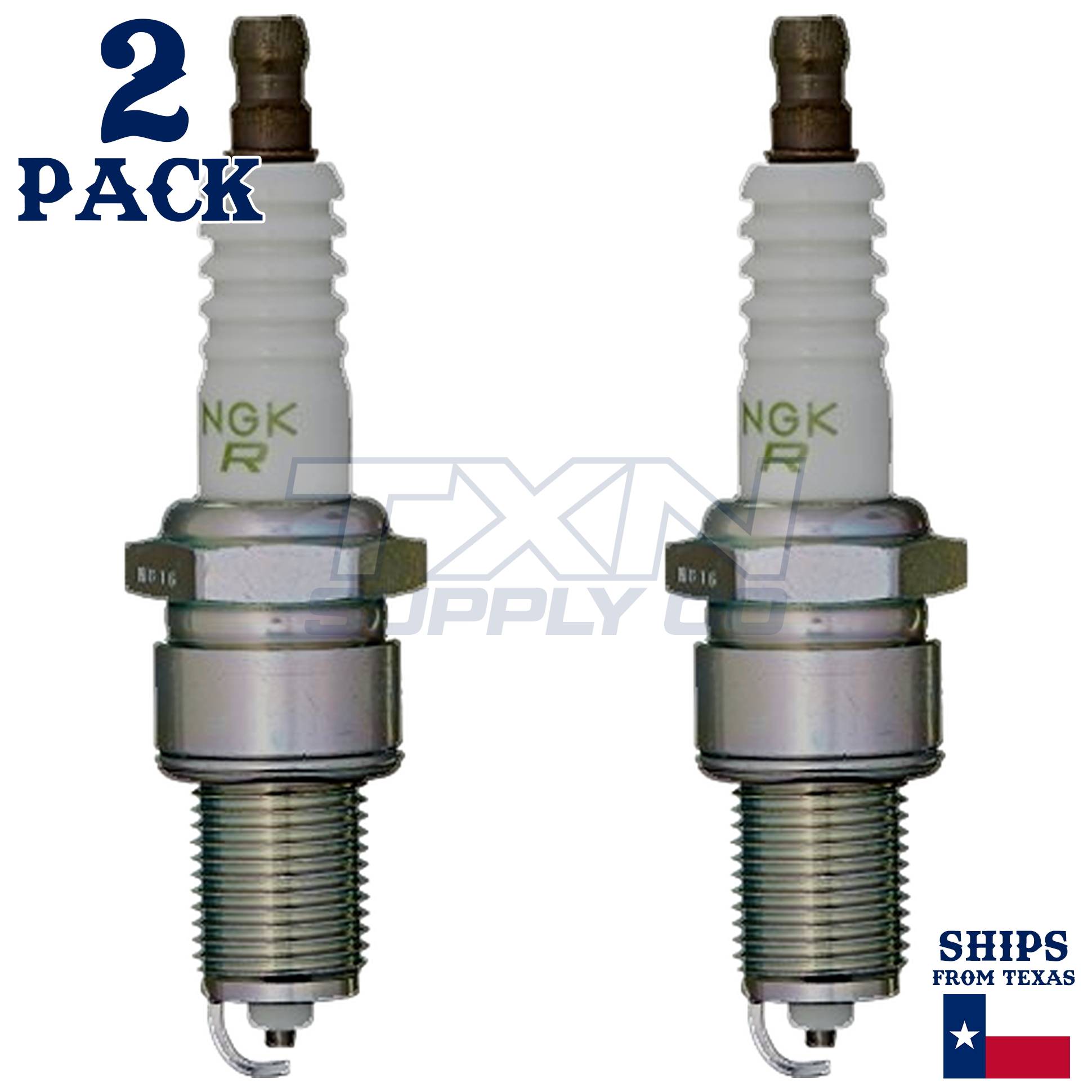 NGK 3432 BPR4EY Spark Plugs 2 Pack - Image 1