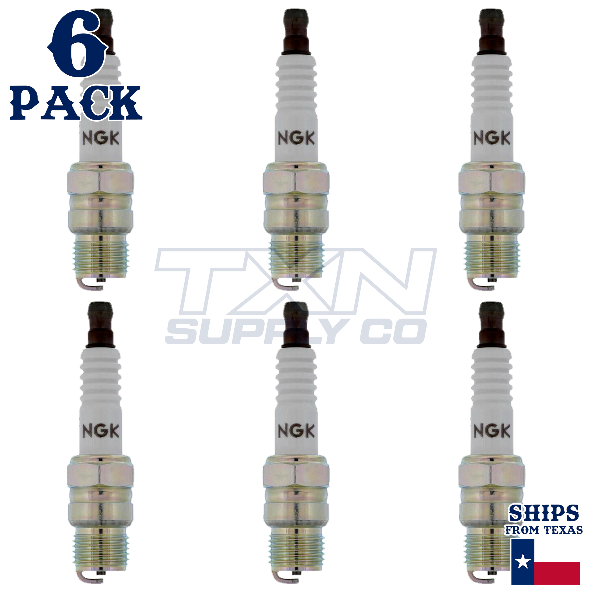 NGK 3442 Spark Plugs 6 Pack - Image 1