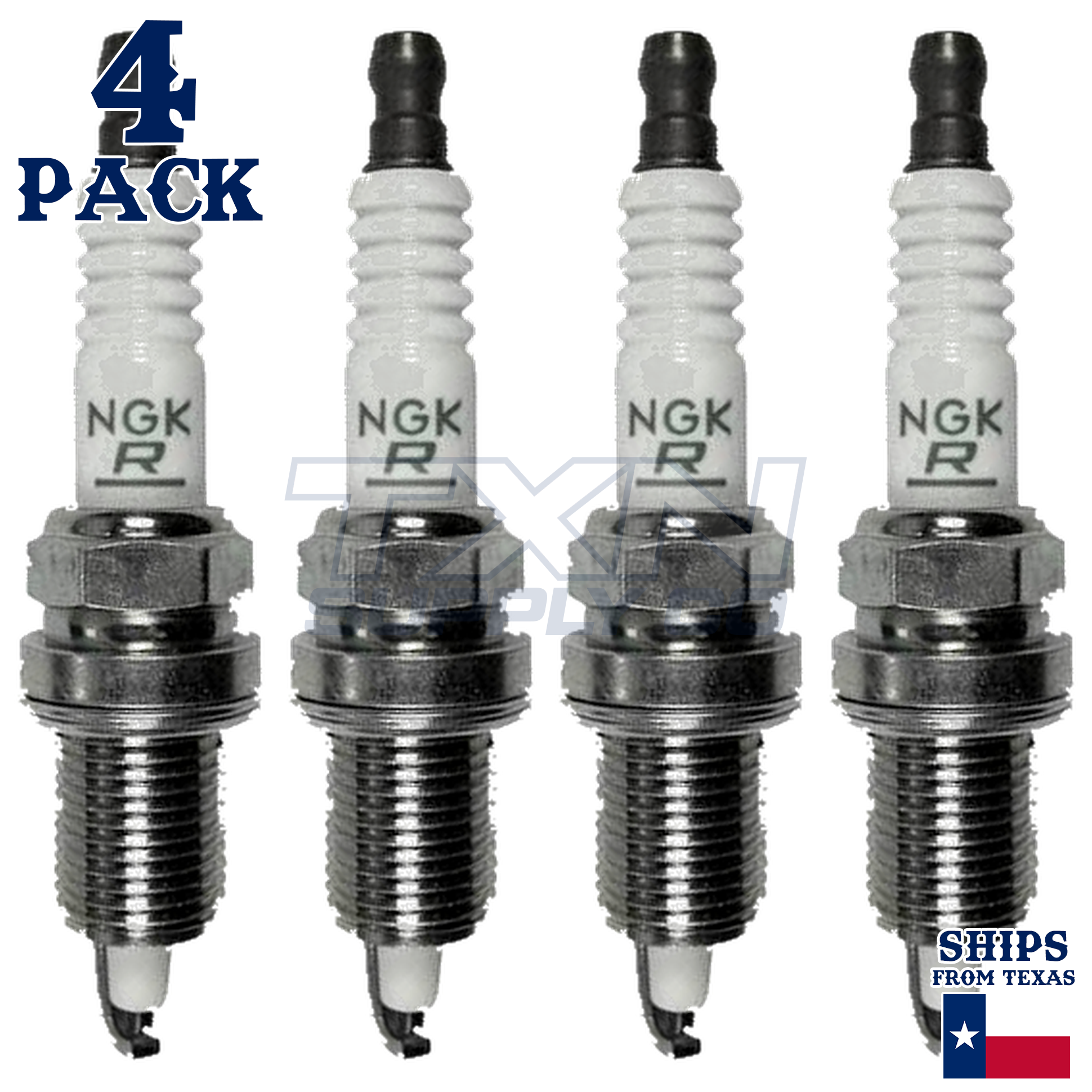 4 Pack NGK V-Power 3459 Spark Plugs ZFR5N - Image 2