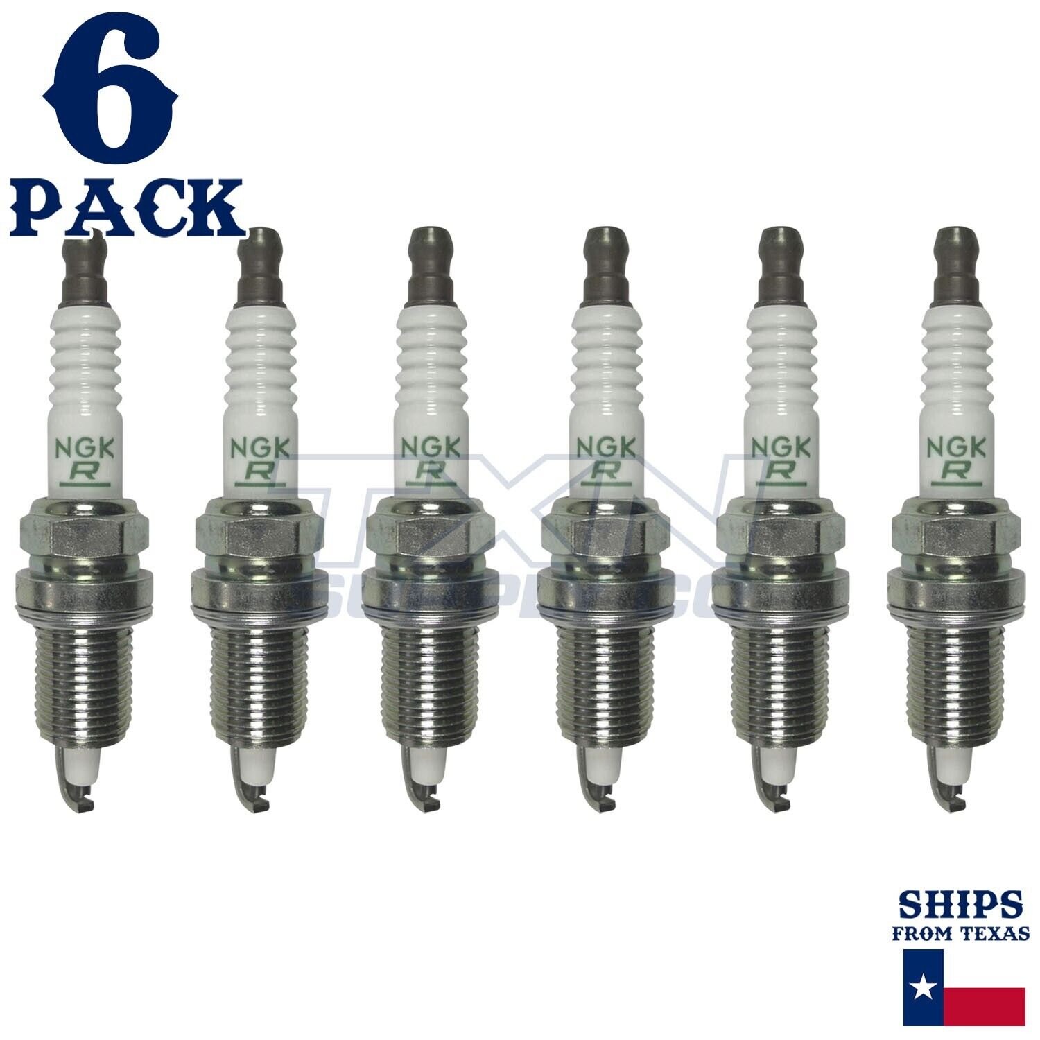 6 Pack NGK V-Power Spark Plugs 1999-2006 for Jeep Wrangler 4.0L L6