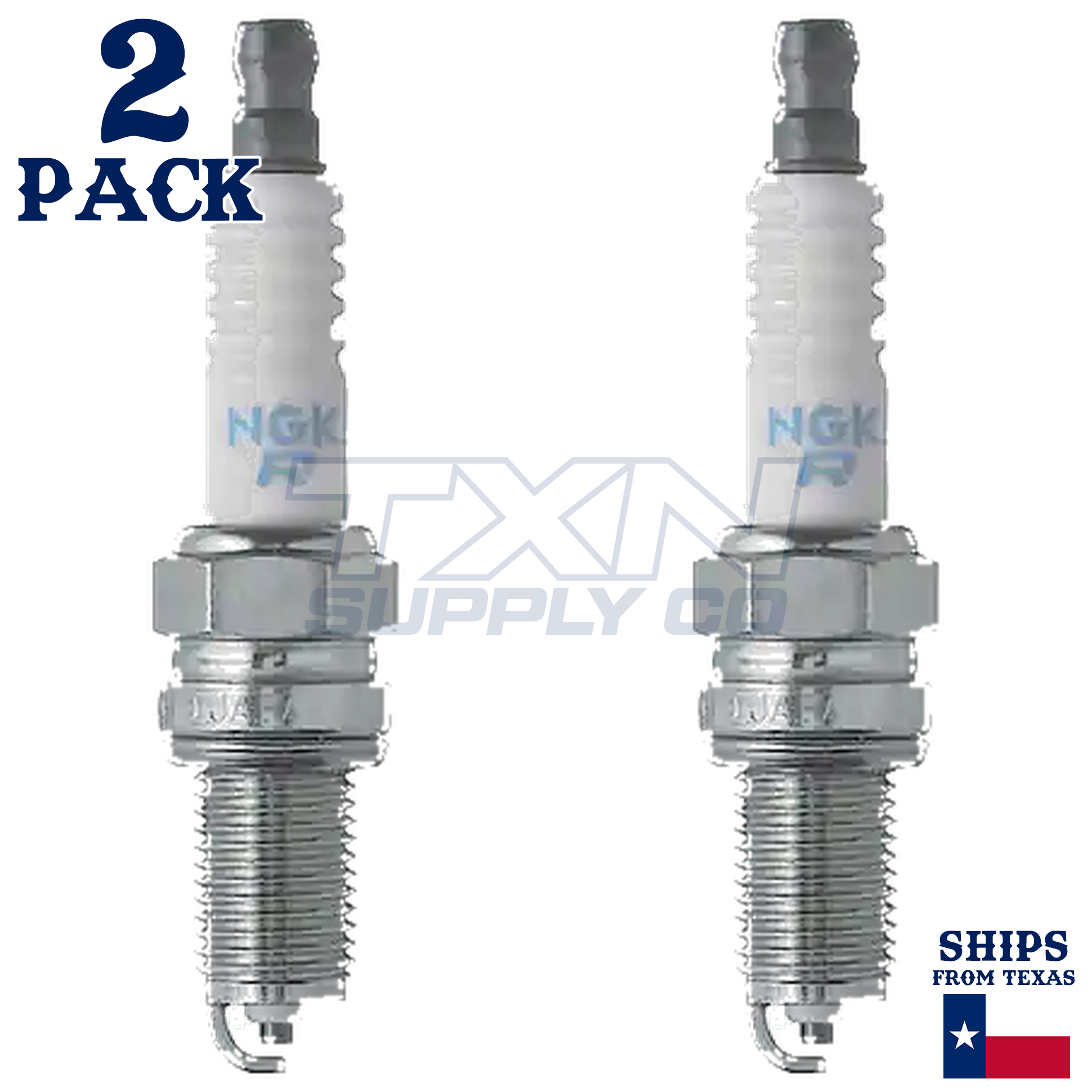2 NGK Spark Plug - For 2003-2009 VT 1300 CXA ABS Honda Motorcycle - Image 2