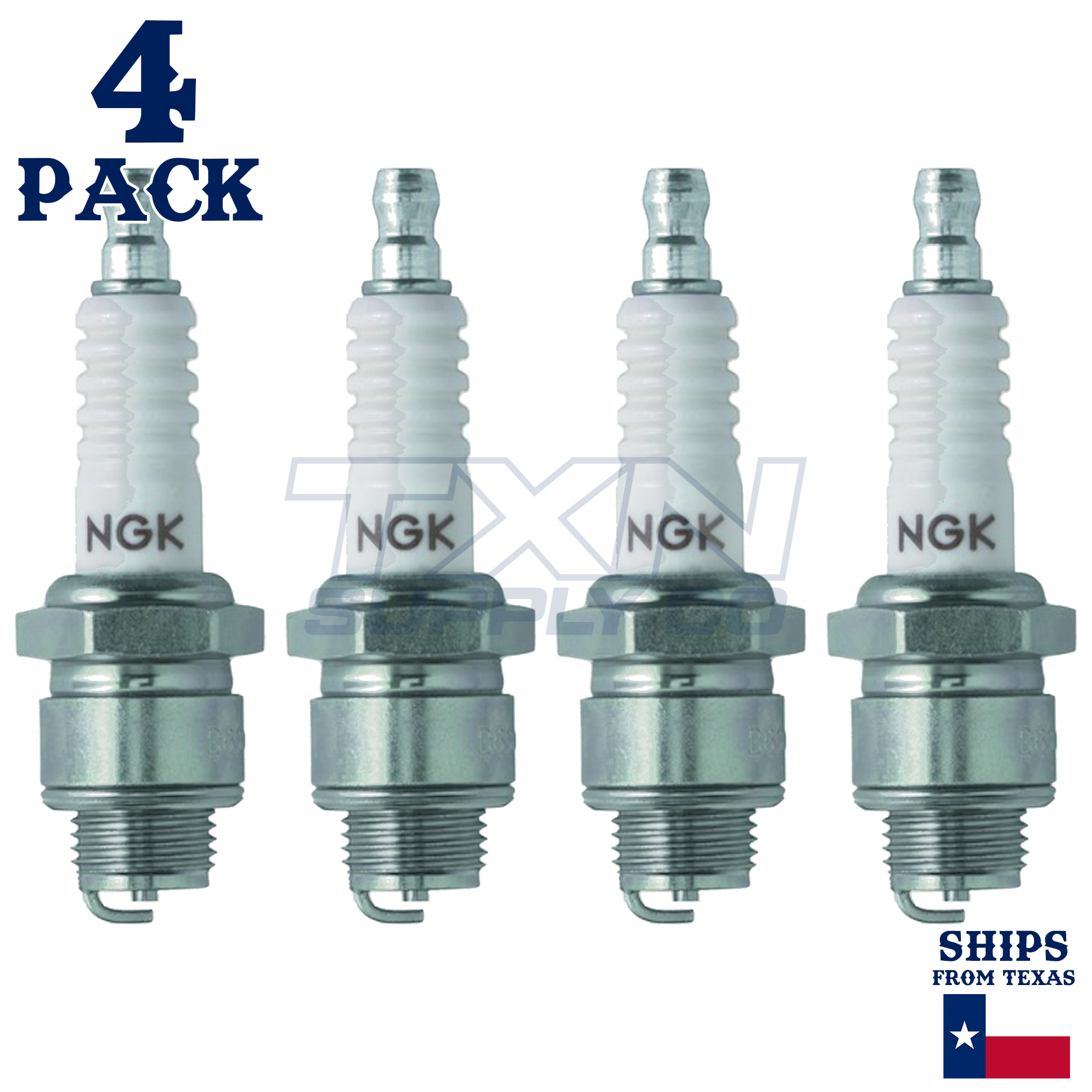 NGK 3510 Pack of 4 Spark Plugs B6S - Image 1