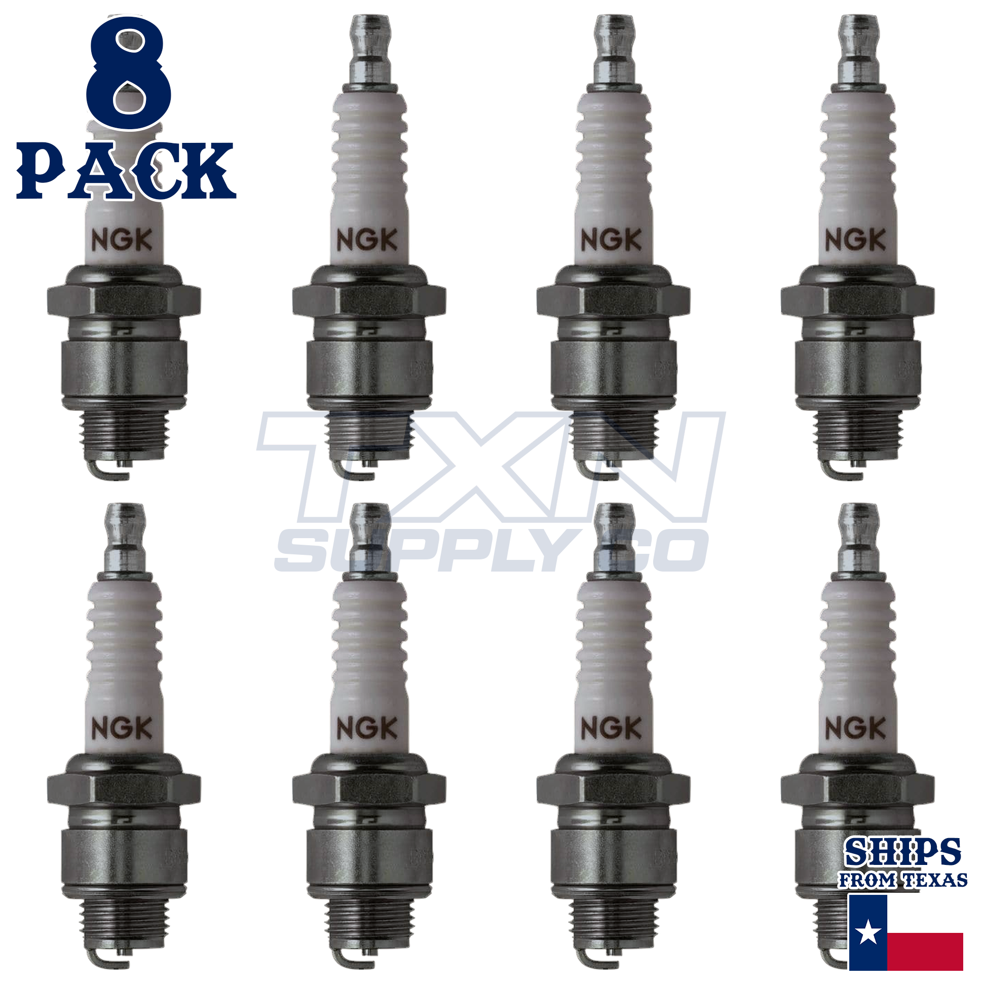 NGK 3510 Spark Plugs 8 Pack - Image 1