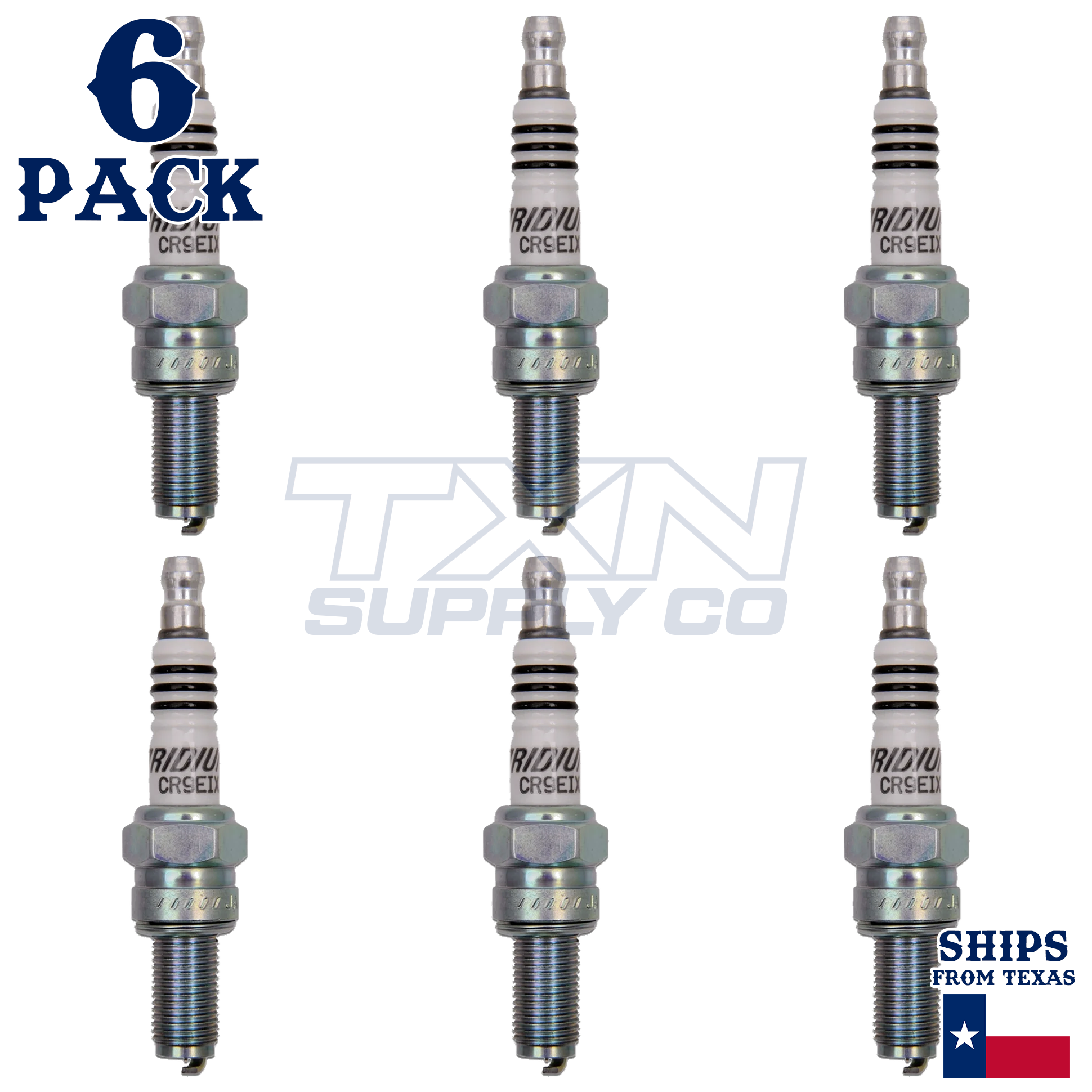 6 Pack NGK Iridium IX 3521 Spark Plugs CR9EIX - Image 2
