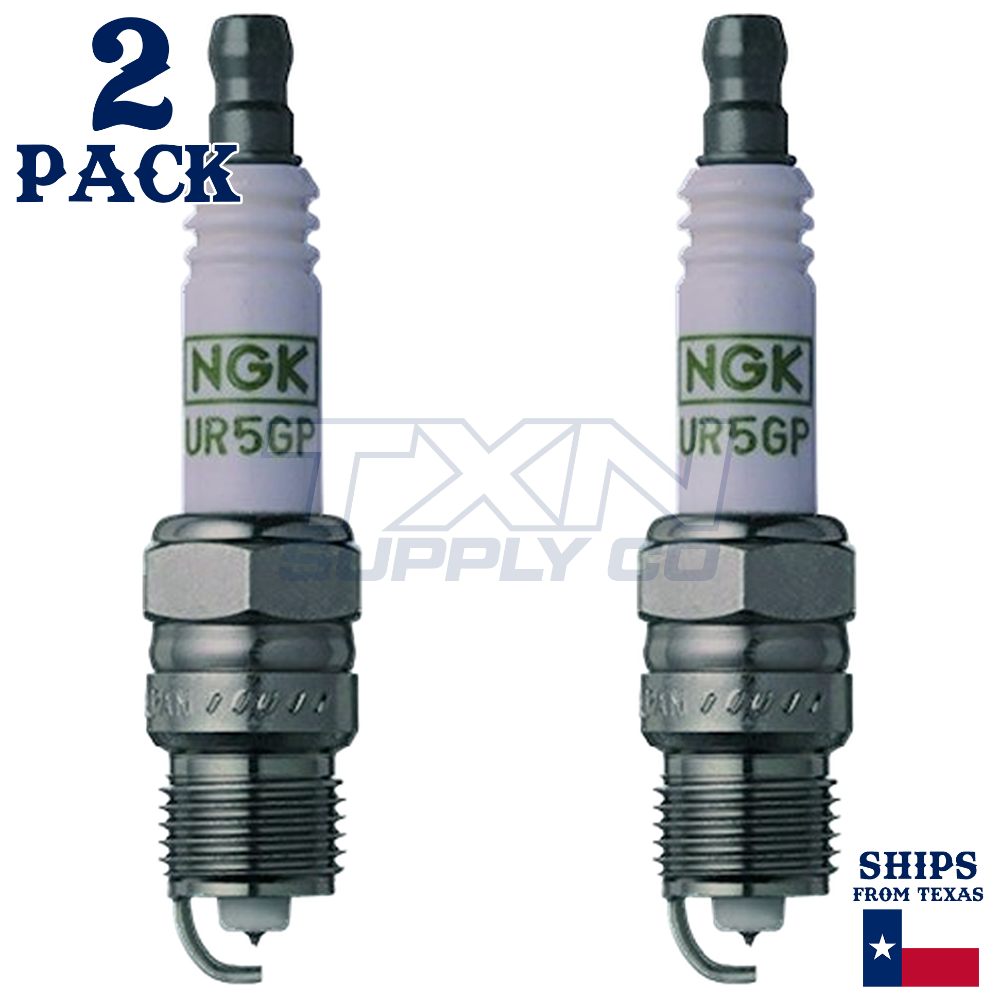 NGK 3547 UR5GP Spark Plugs 2 Pack - Image 1