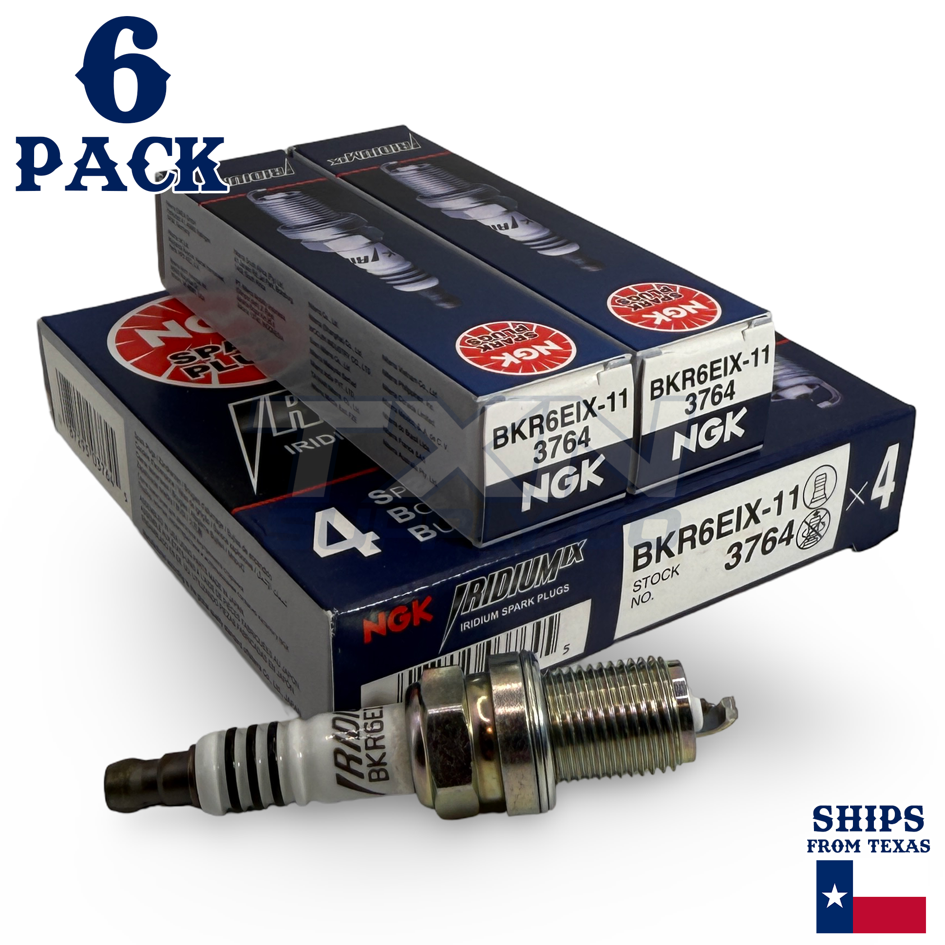 NGK 3764 Spark Plugs 6 Pack - Image 1