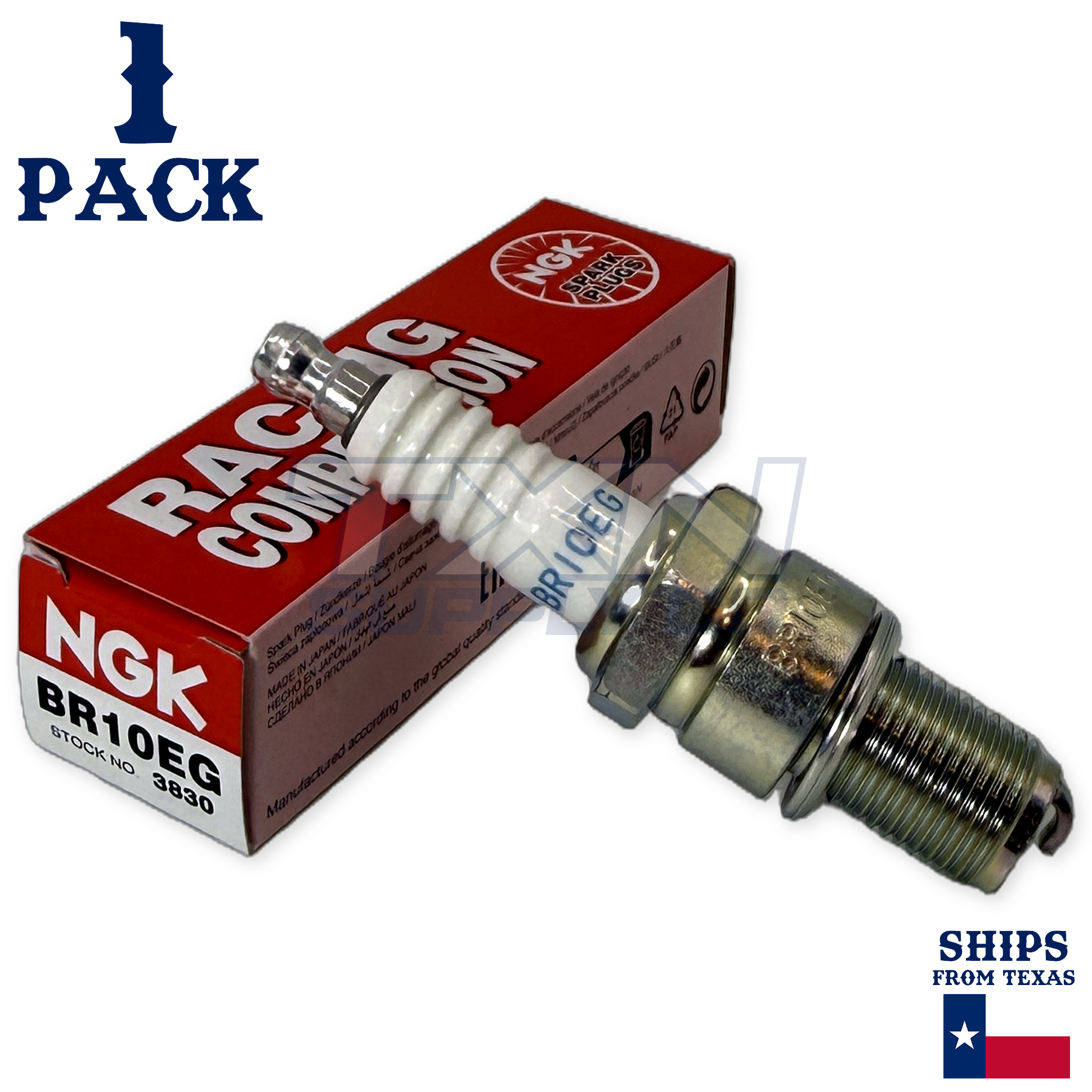 1 Pack NGK 3830 Spark Plug BR10EG for Yamaha YZ85 2002-2018 - Image 1