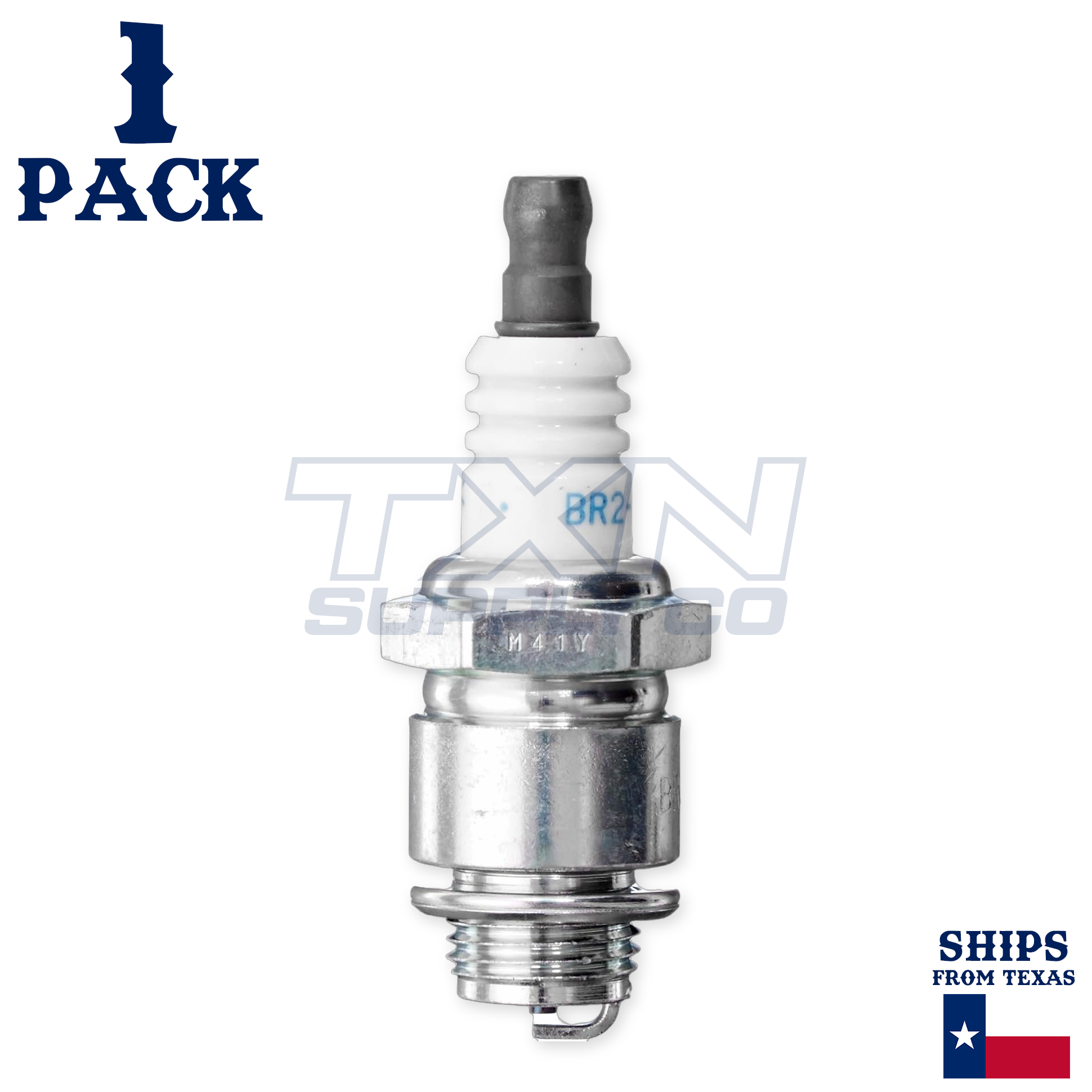 NGK (3841) BR2-LM SOLID Standard Spark Plug, Pack of 1 - Image 2