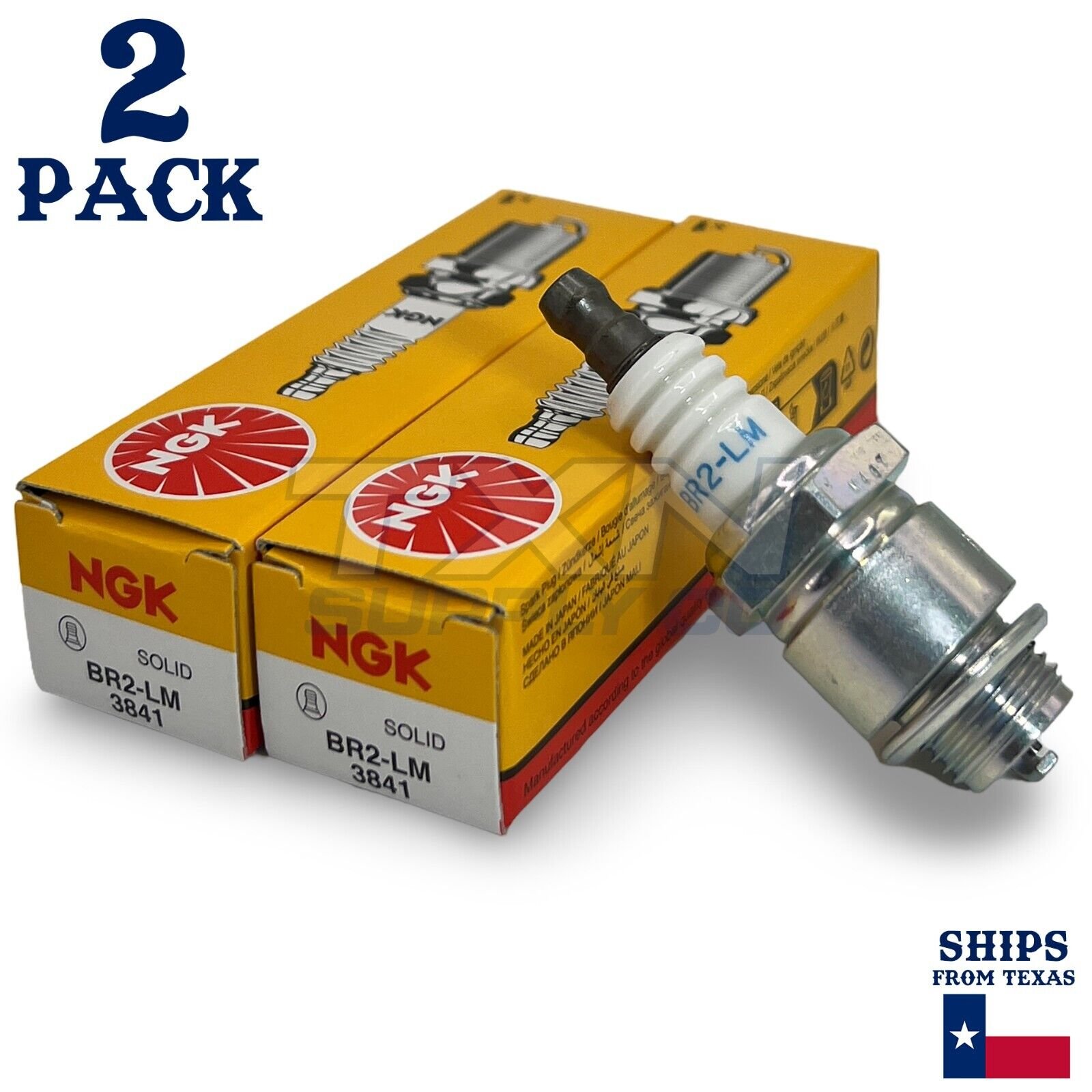 NGK 3841 Standard Spark Plug BR2-LM - 2 Pack - Image 1