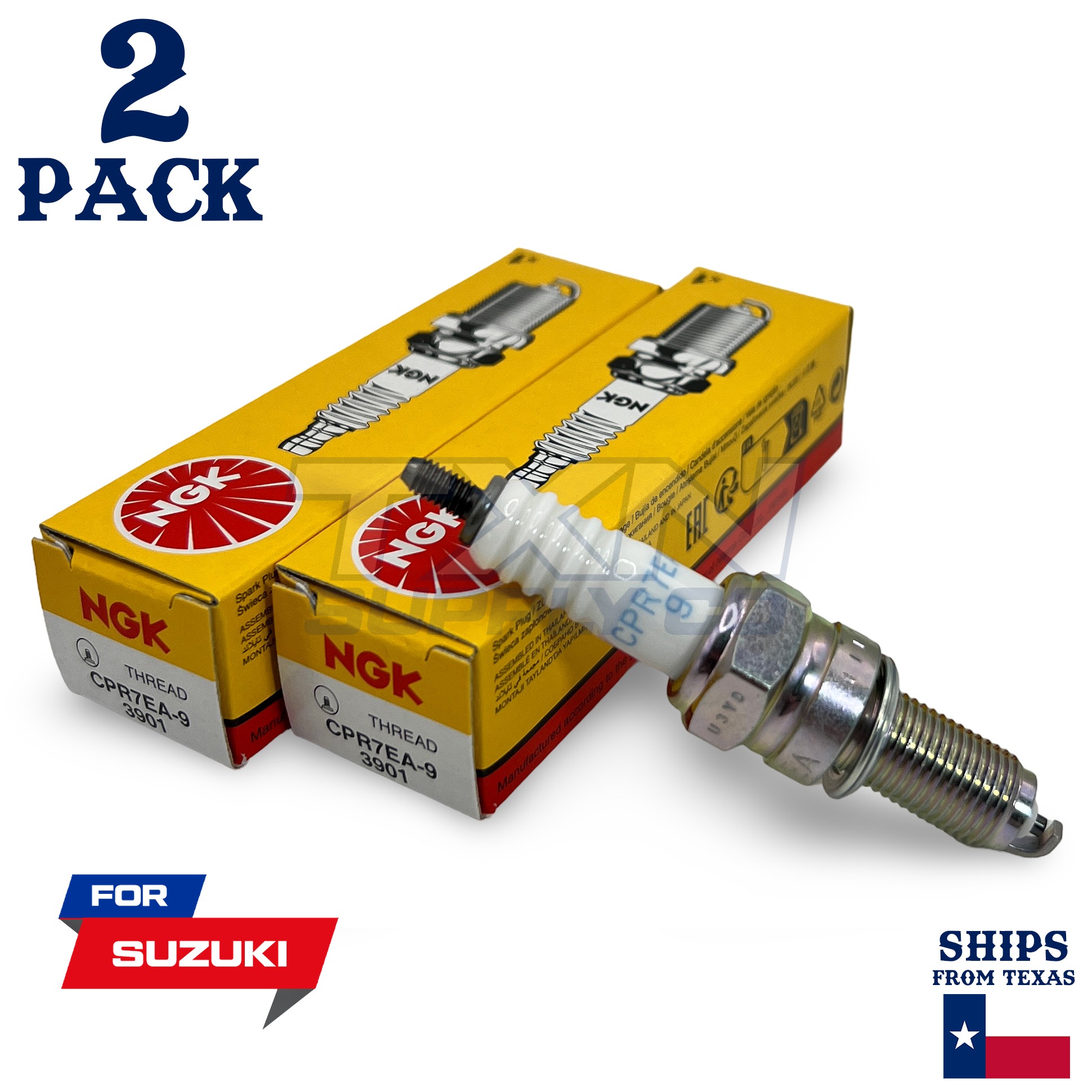 2 NGK Spark Plug - For 2017-2024 DL 250 V-Strom Suzuki Motorcycle - Image 1