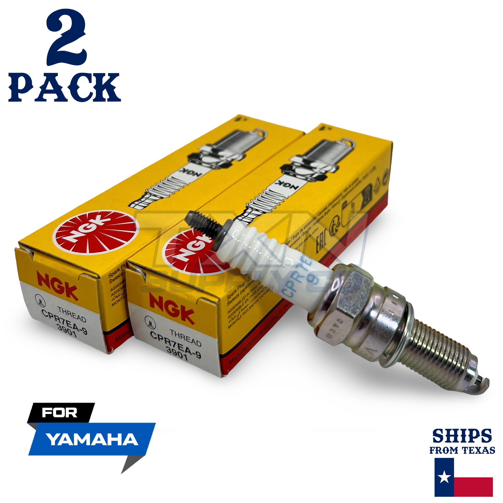 2 NGK Spark Plug - For 2009-2012 XVS 950 A Midnight Star Yamaha Motorcycle - Image 1