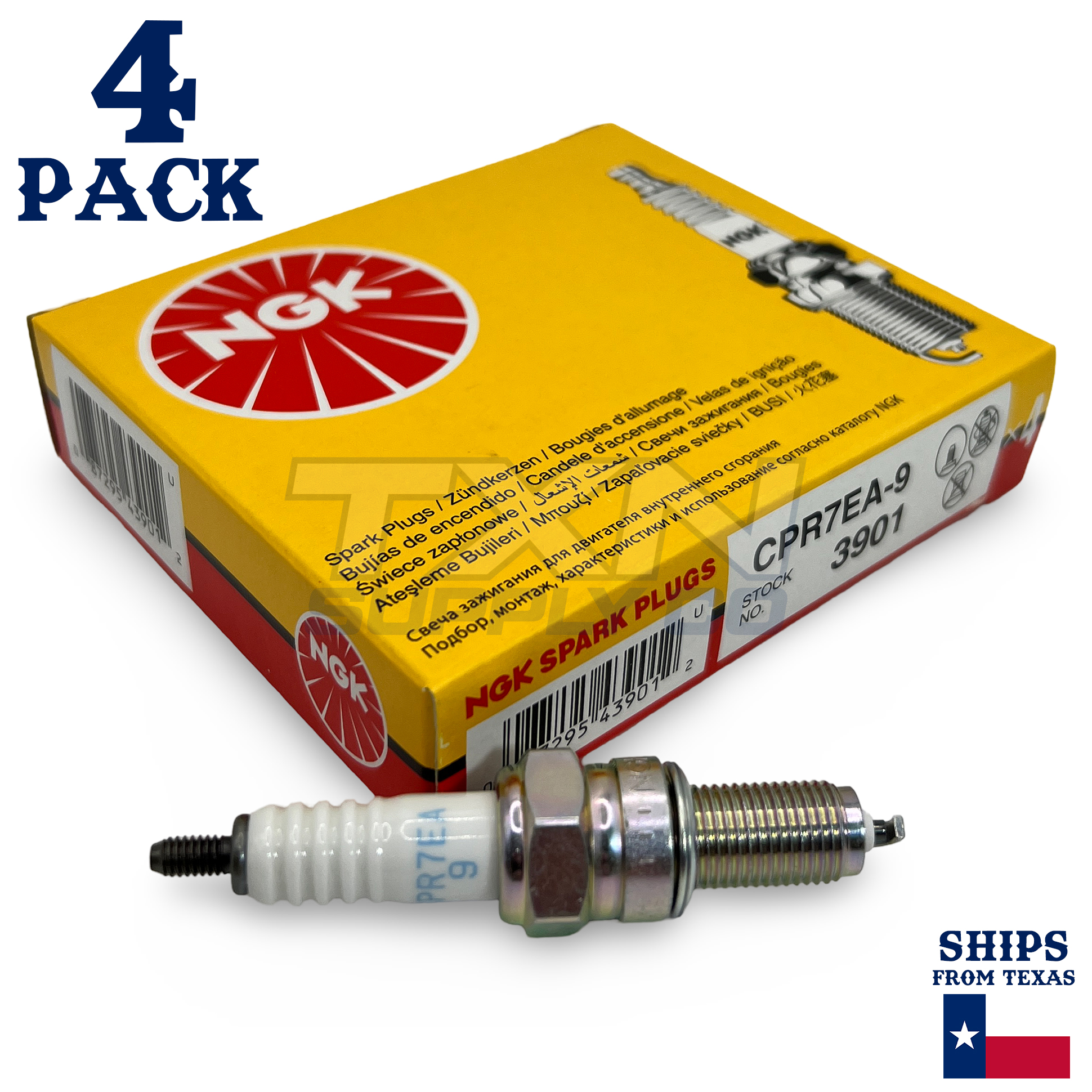 4 NGK Spark Plug - For 2017-2024 DL 250 V-Strom Suzuki Motorcycle - Image 1
