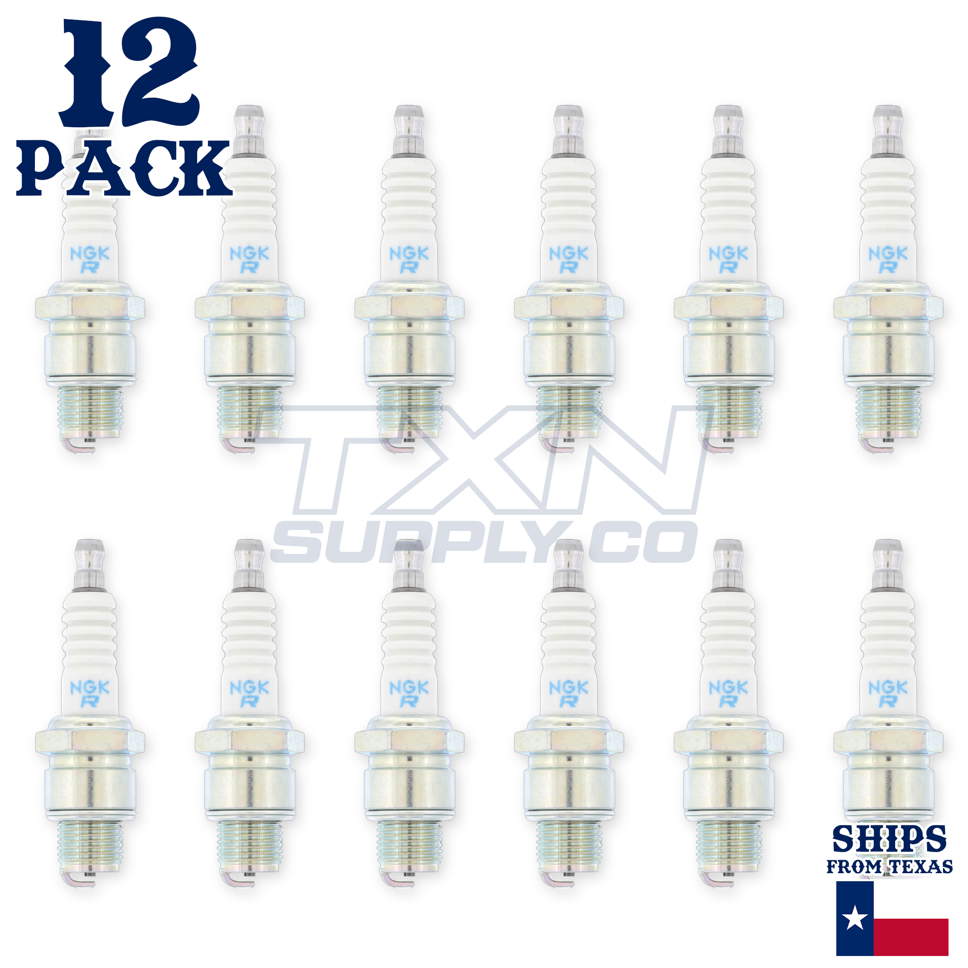 NGK 3922 Spark Plugs BR6HS - 12 Pack - Image 2