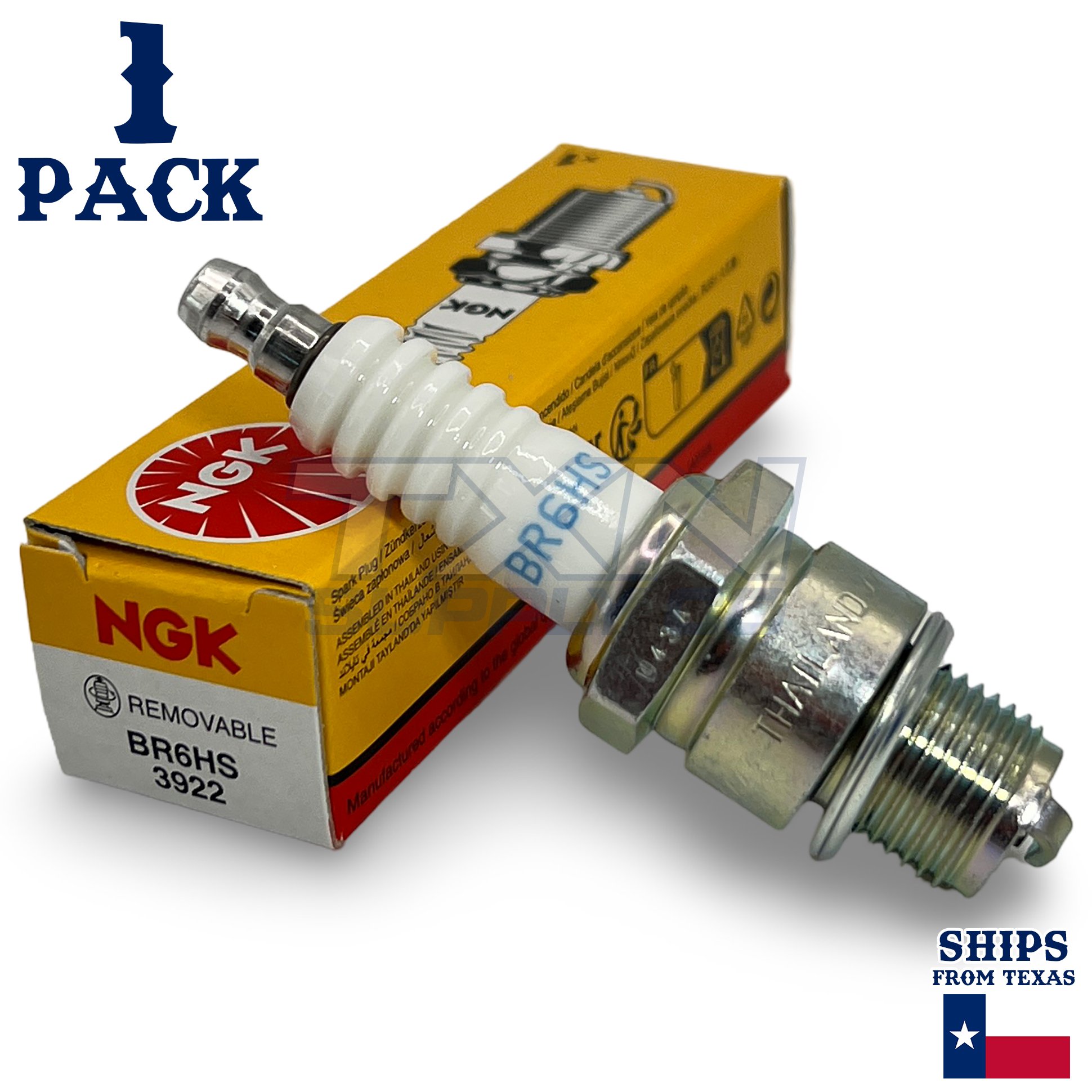 NGK 3922 Spark Plug BR6HS - 1 Pack - Image 1