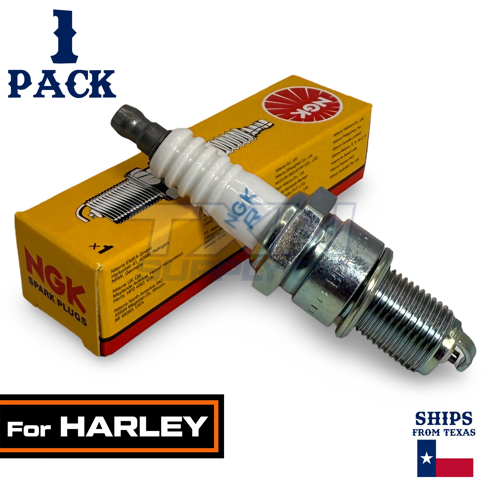 1 Pack NGK Spark Plug - For FLHTCU 1584 Ultra Classic Electra Glide Harley-Davidson - Image 1