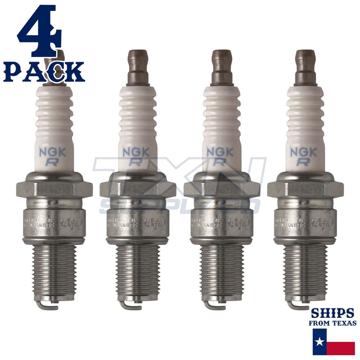 4 Pack NGK Spark Plug - For 1995-1997 Kawasaki 750 ZXi Jet Ski - Image 2