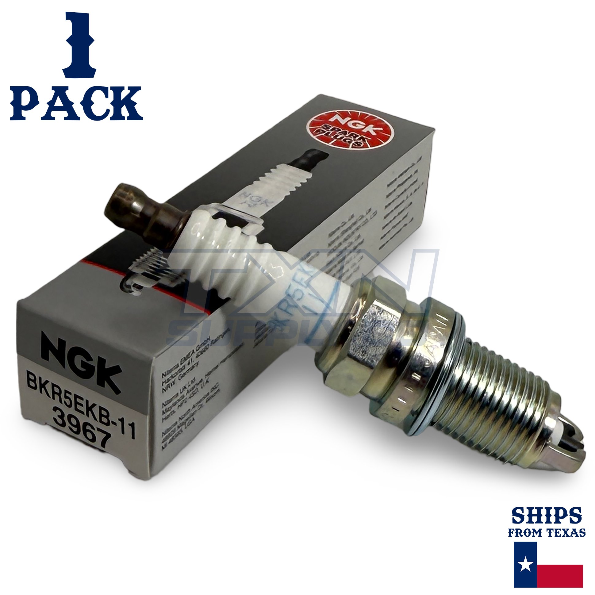 1 Pack NGK 3967 Spark Plugs BKR5EKB-11 - Image 1