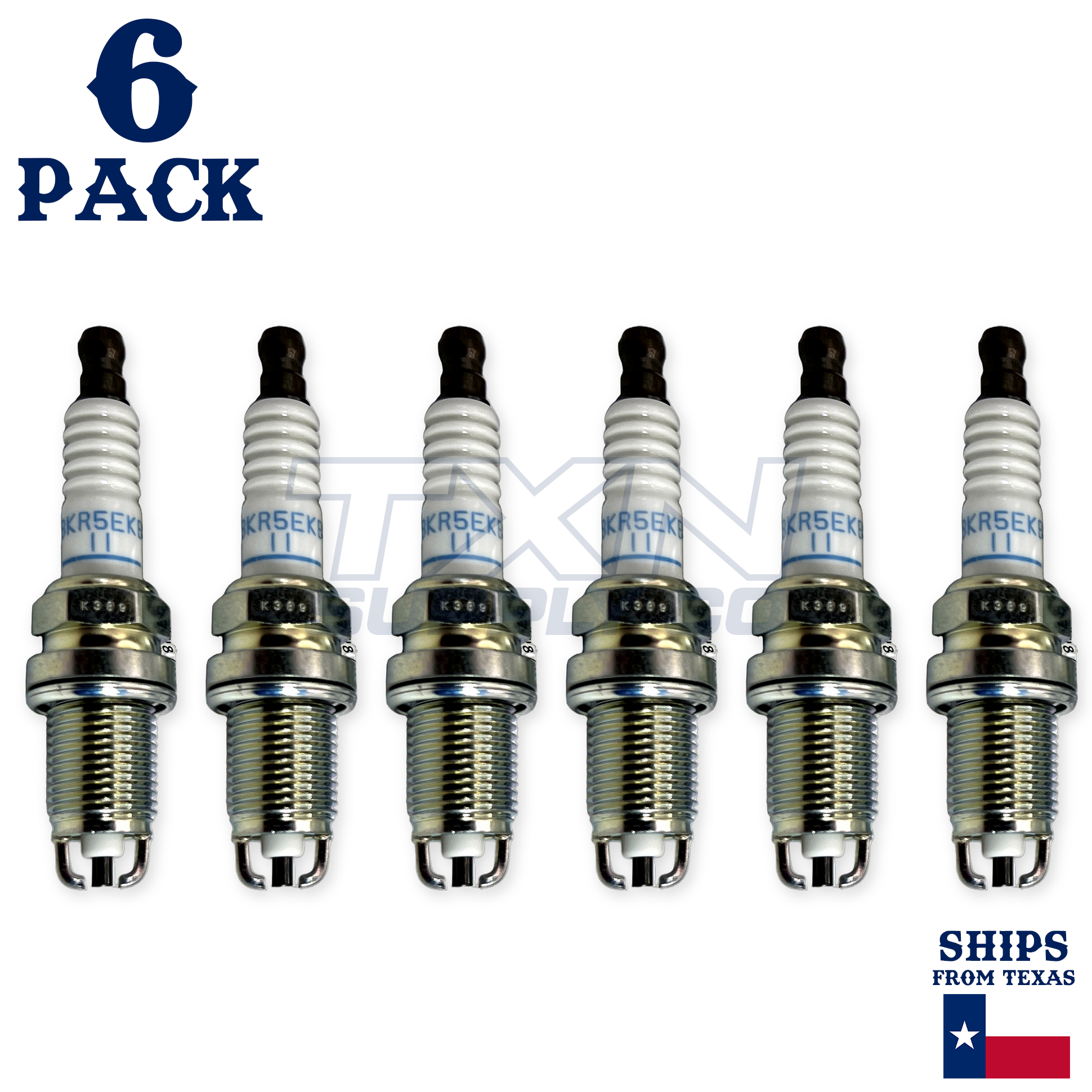 6 Pack NGK Standard Spark Plugs 1995-1998 for Toyota T100 V6 3.4L - Image 2