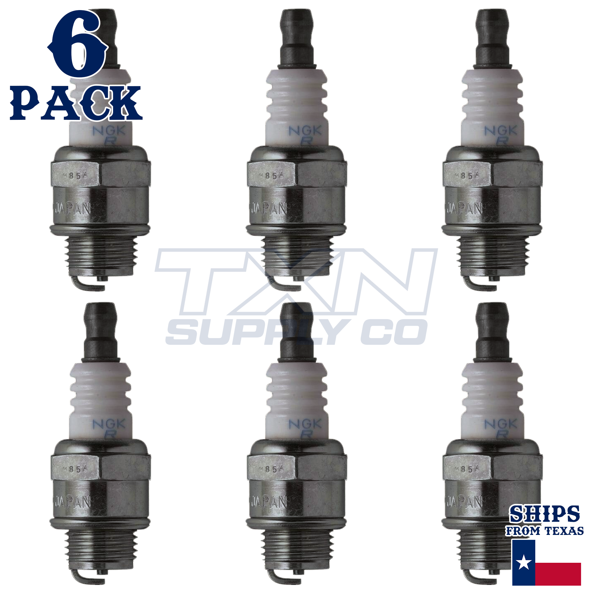 NGK 4004 Spark Plugs 6 Pack - Image 1