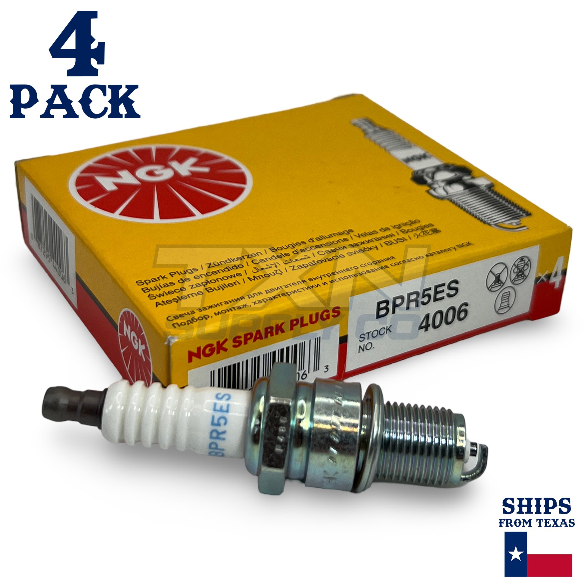 4 Pack NGK Standard Spark Plugs 1989-1995 for Geo Tracker L4-1.6L - Image 1