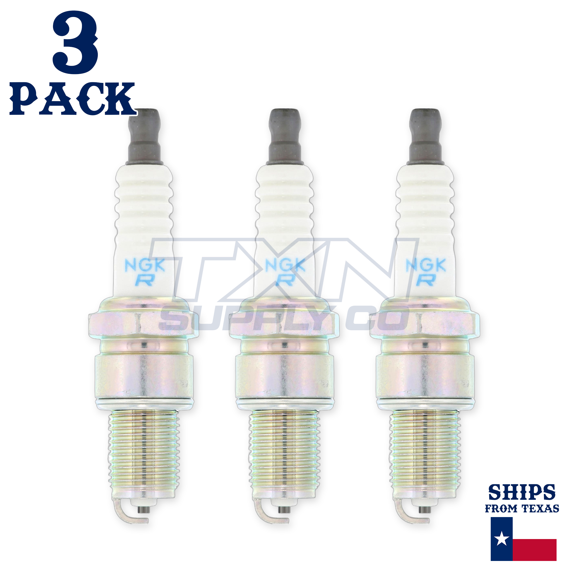 NGK (4008) BPR6ES SOLID Standard Spark Plug, Pack of 3 - Image 2