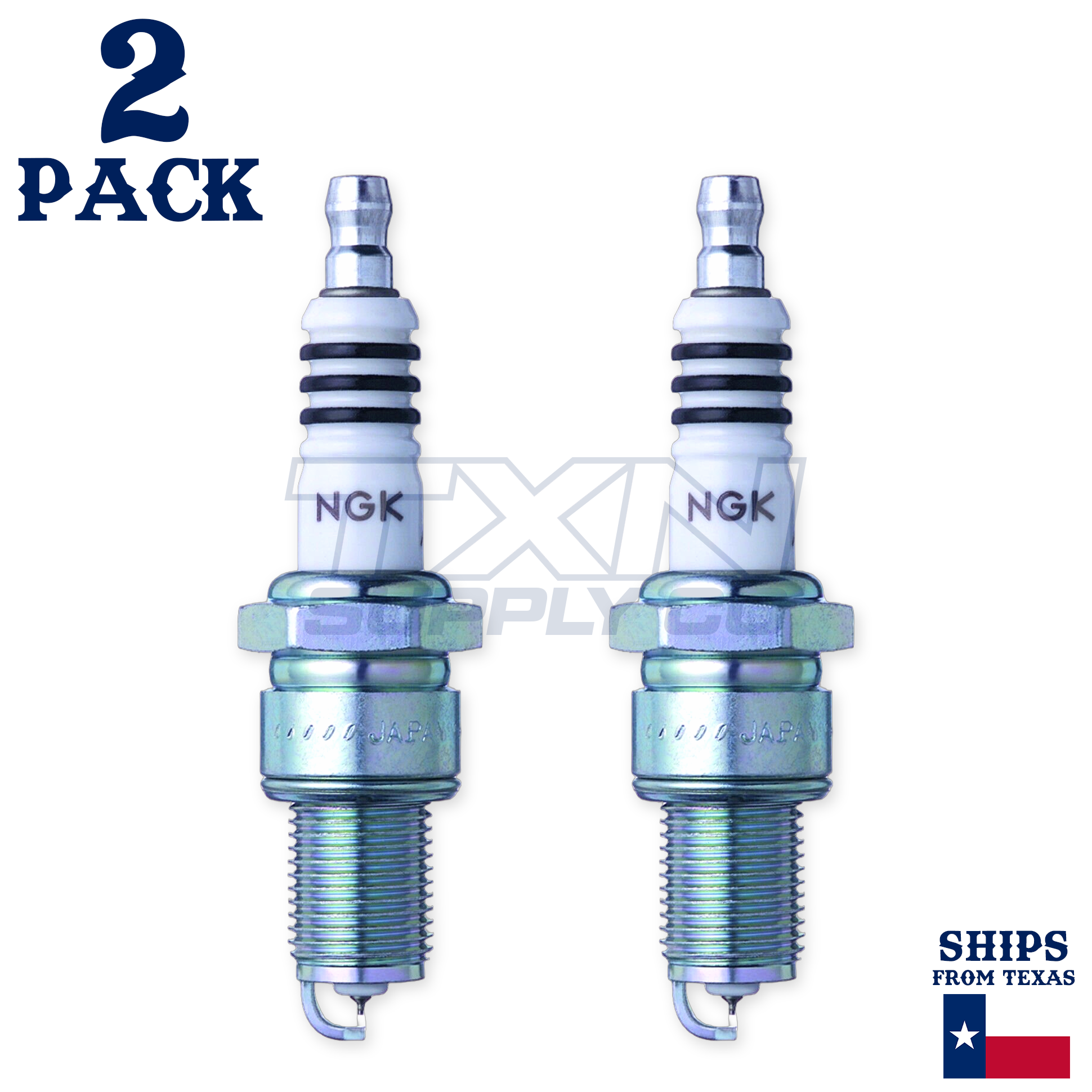 NGK SPARK PLUG 708.55.66 - IRIDIUM REPLACEMENT - BPR7EIX 4055 - 2 Pack - Image 2