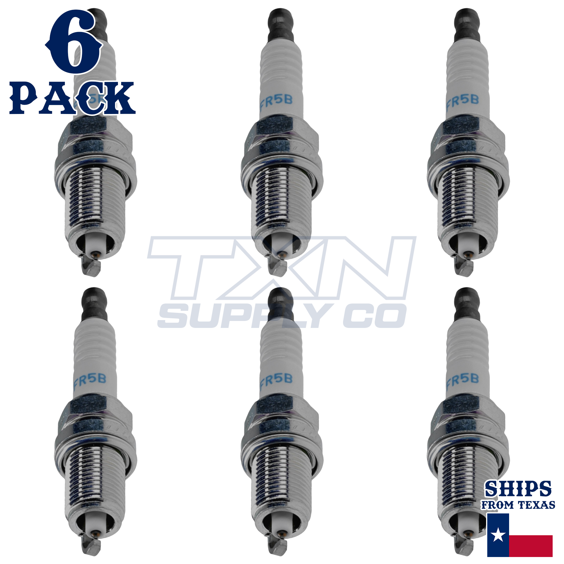 NGK 4095 IZFR6F11 Spark Plugs 6 Pack