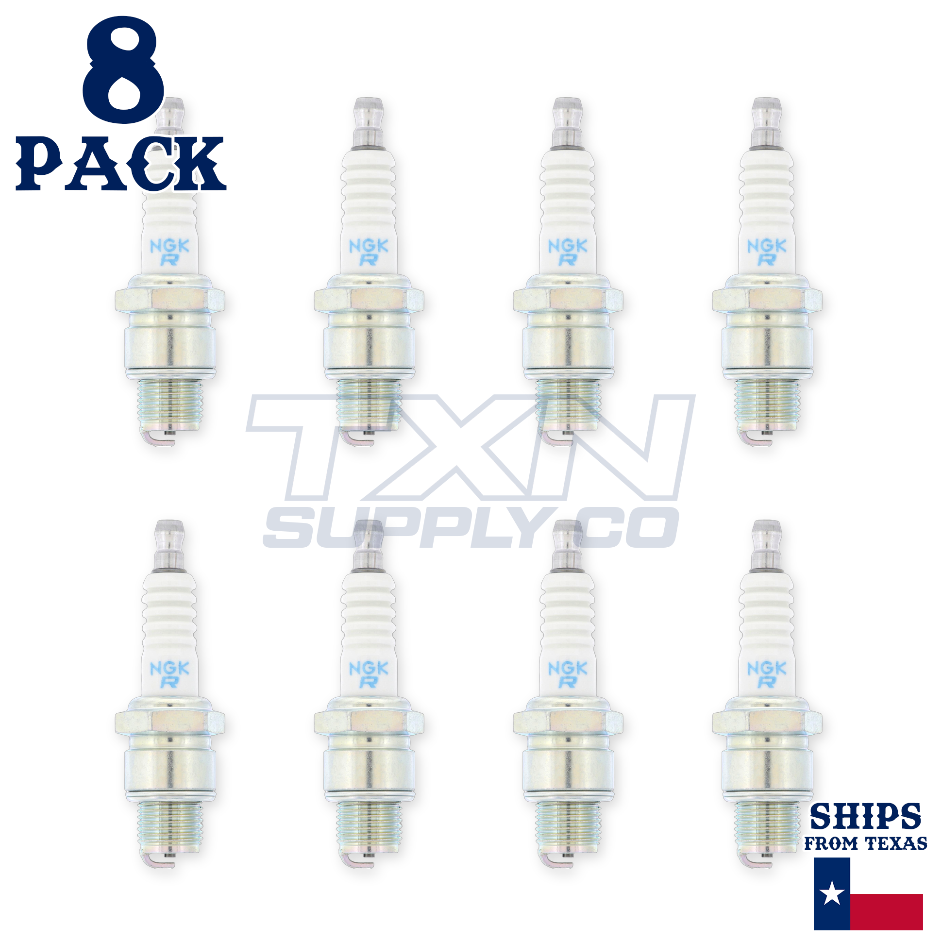 8 NGK Spark Plugs - For Mariner 25 C,A 695 + 648 Outboard Motor - Image 2