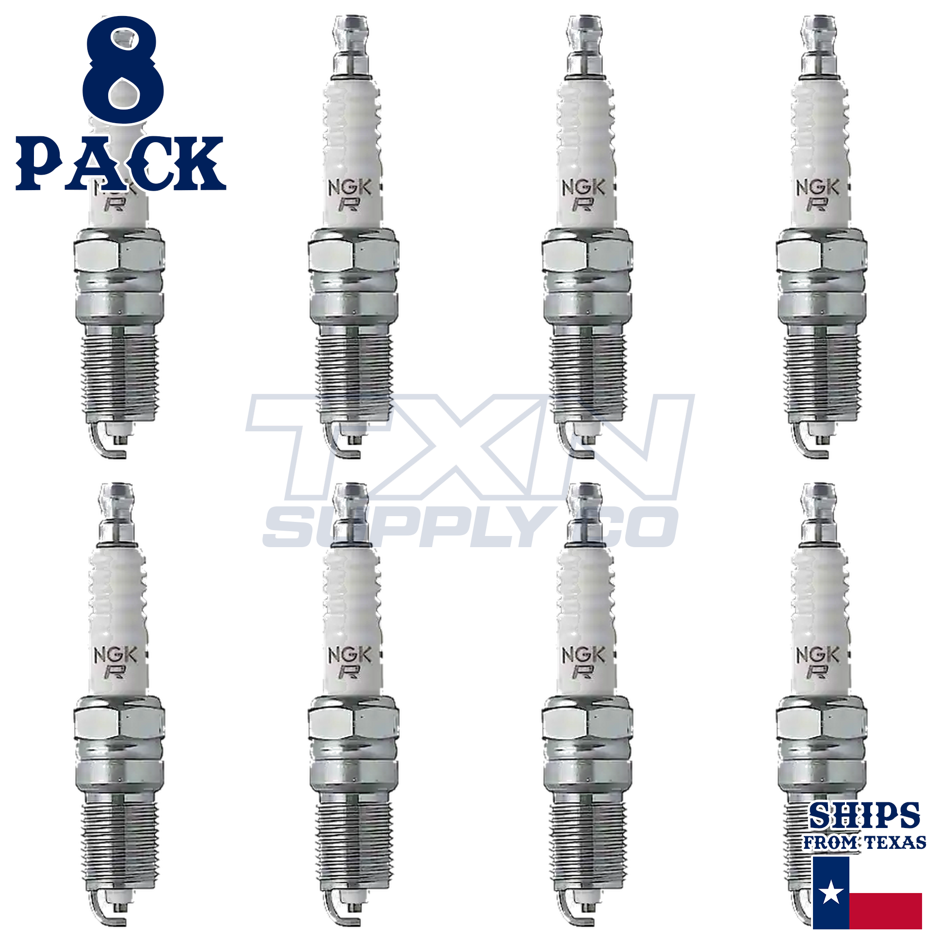 8 Pack NGK V-Power Spark Plugs 2009-2015 for Cadillac CTS V8 6.2L - Image 2