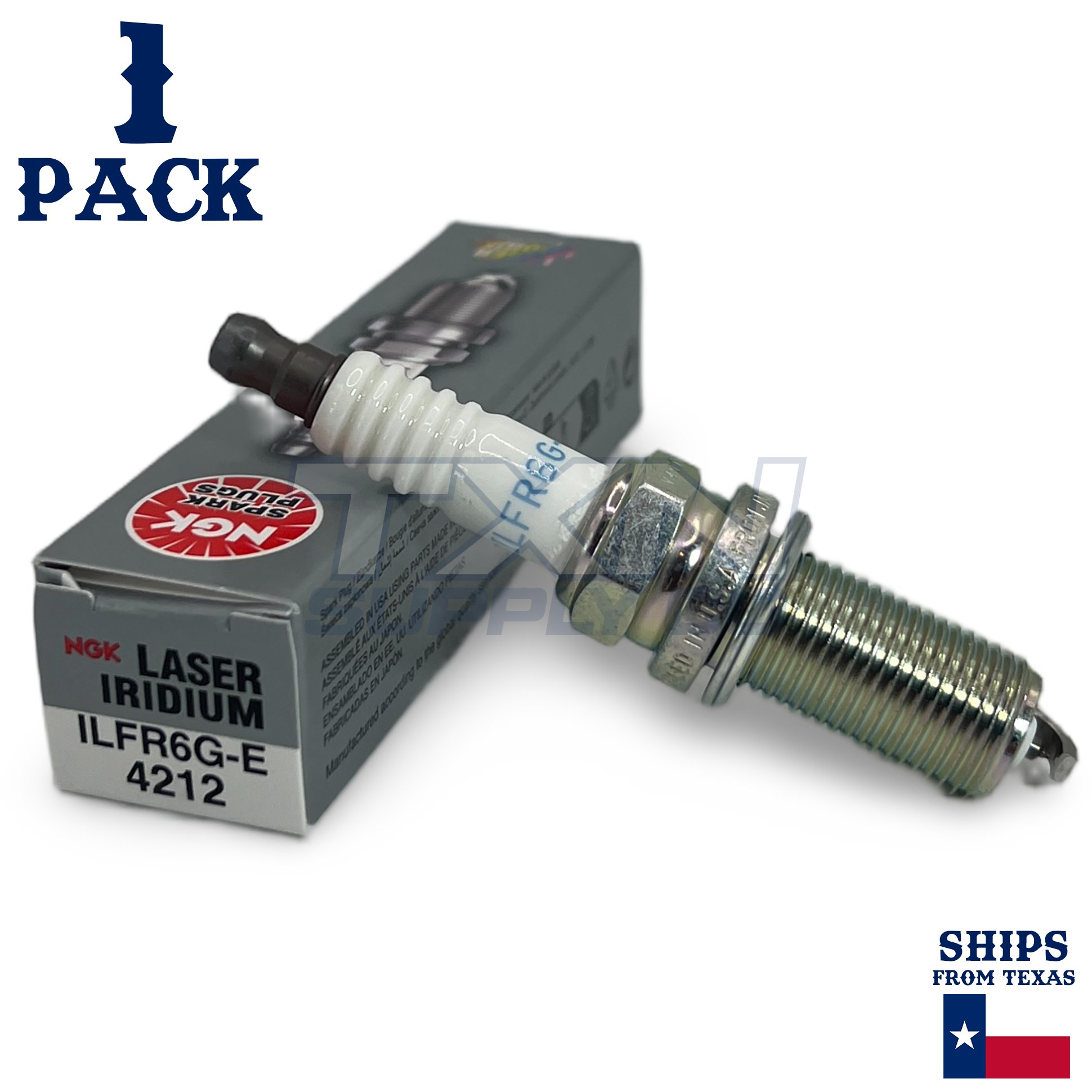 1 Pack NGK 4212 Spark Plugs ILFR6G-E - Image 1