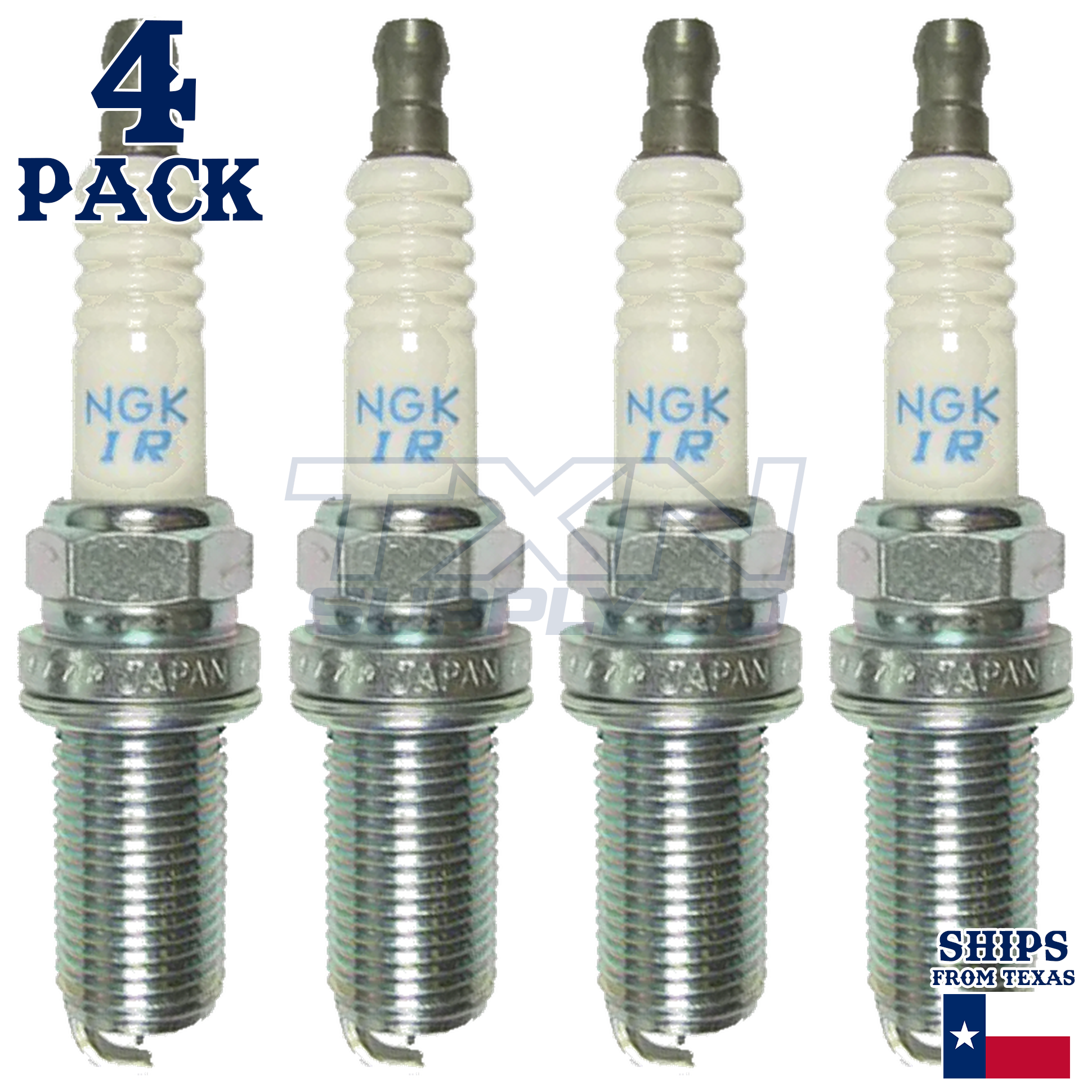4 Pack NGK 4212 Spark Plugs ILFR6G-E - Image 2