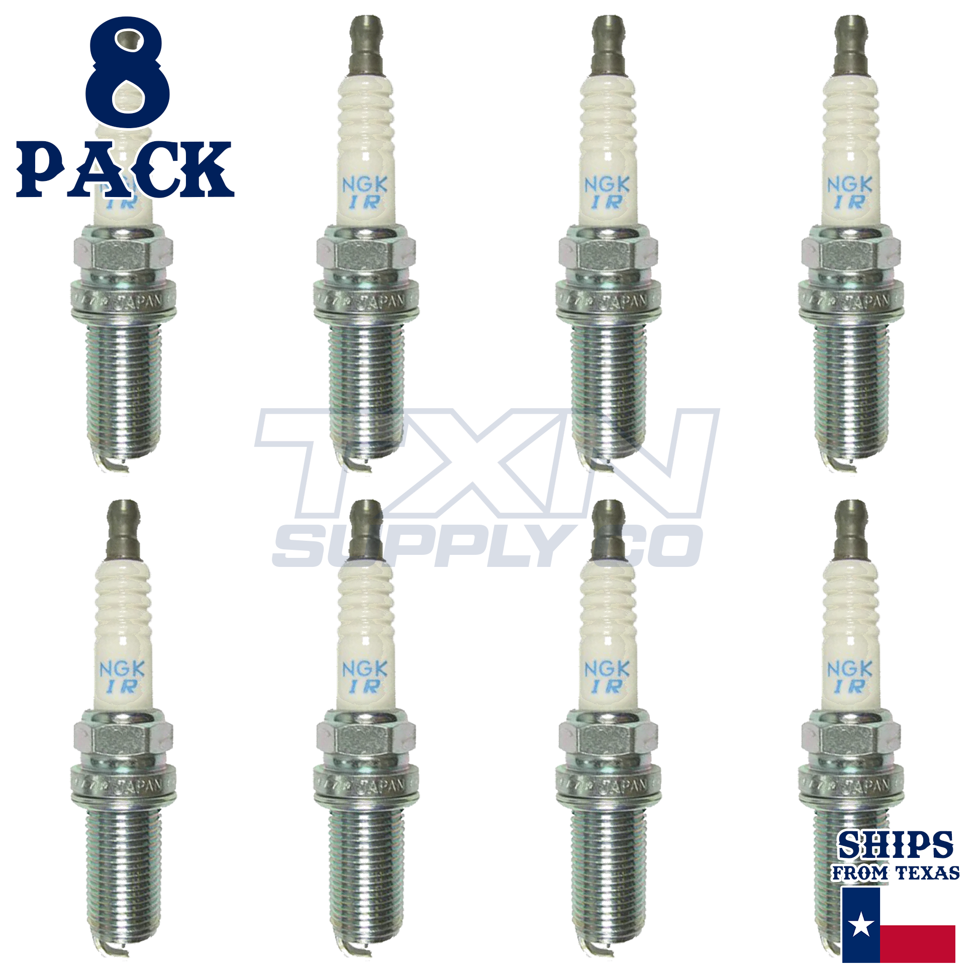 8 Pack NGK 4212 Spark Plugs ILFR6G-E - Image 2