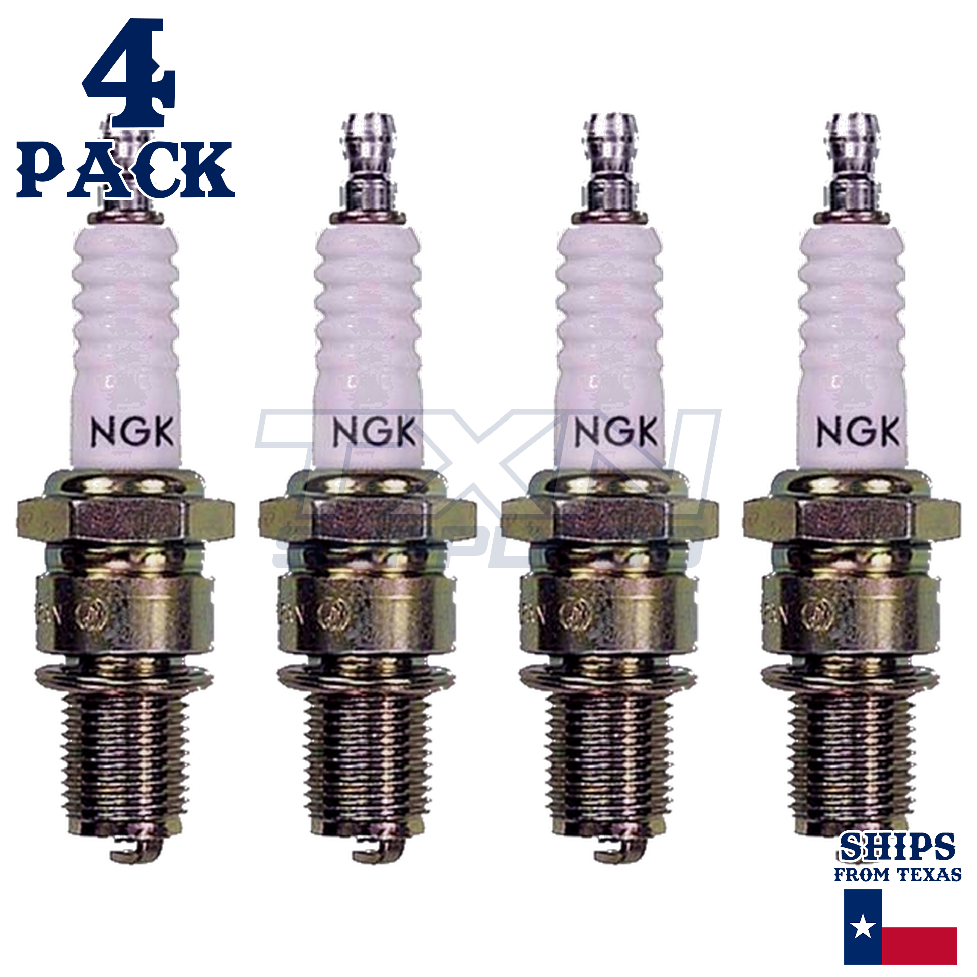 4 NGK Spark Plugs - For Yamaha 60 AE 1978- Outboard Motor - Image 2