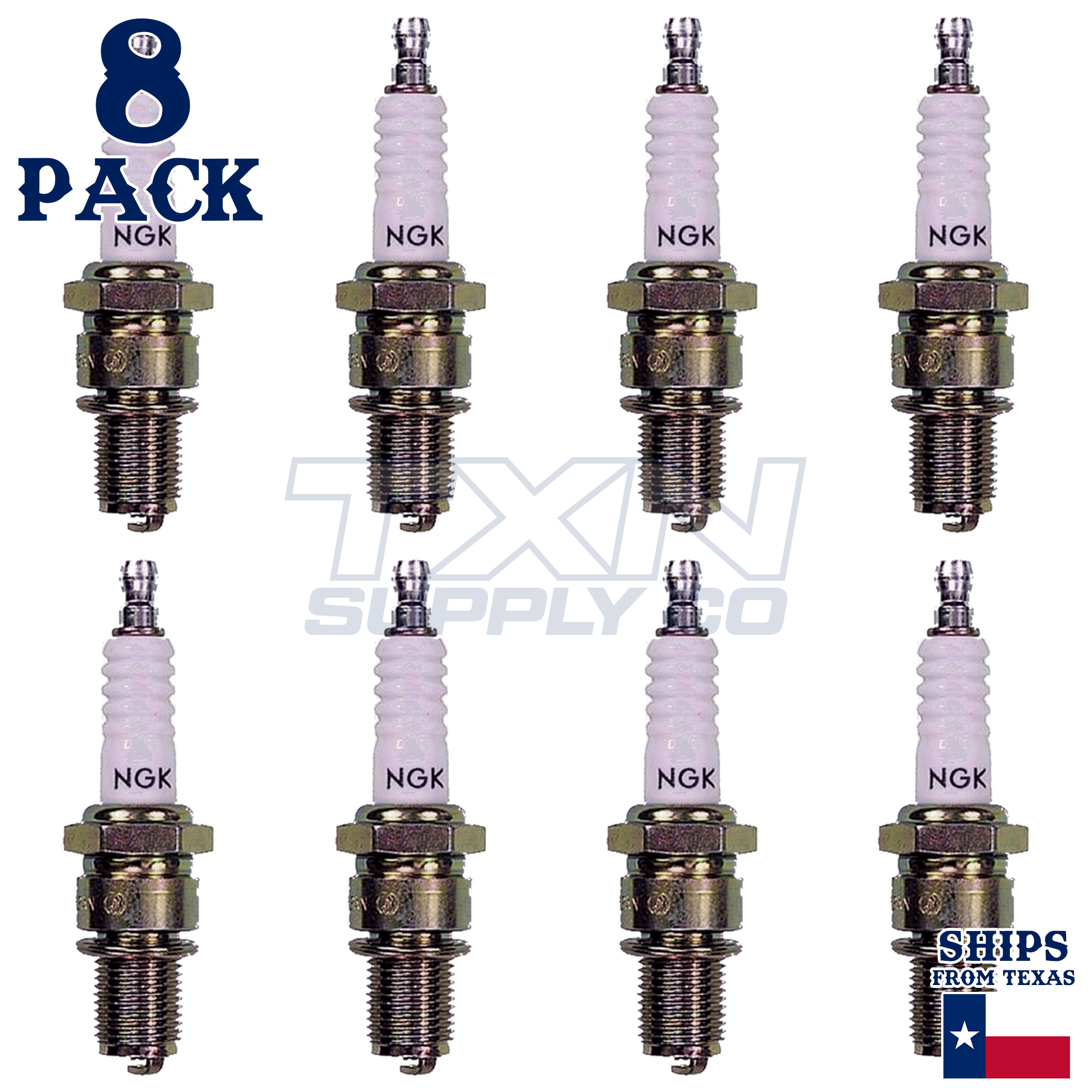 8 NGK Spark Plugs - For Mercury 200 2-Stroke EFI6 2006- Outboard Motor - Image 2