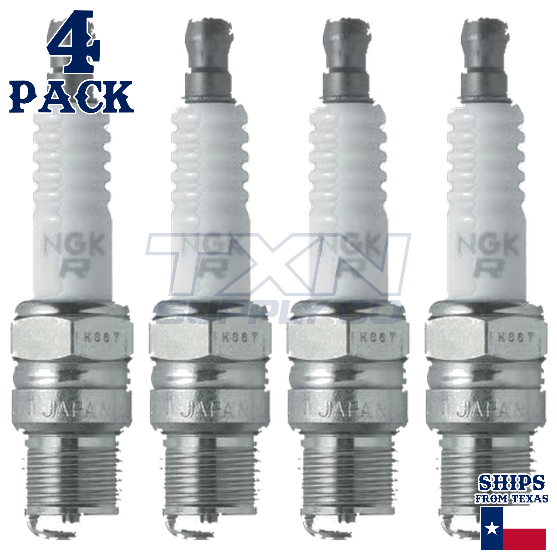 NGK 4323 Spark Plug BR6FS - 4 Pack - Image 2