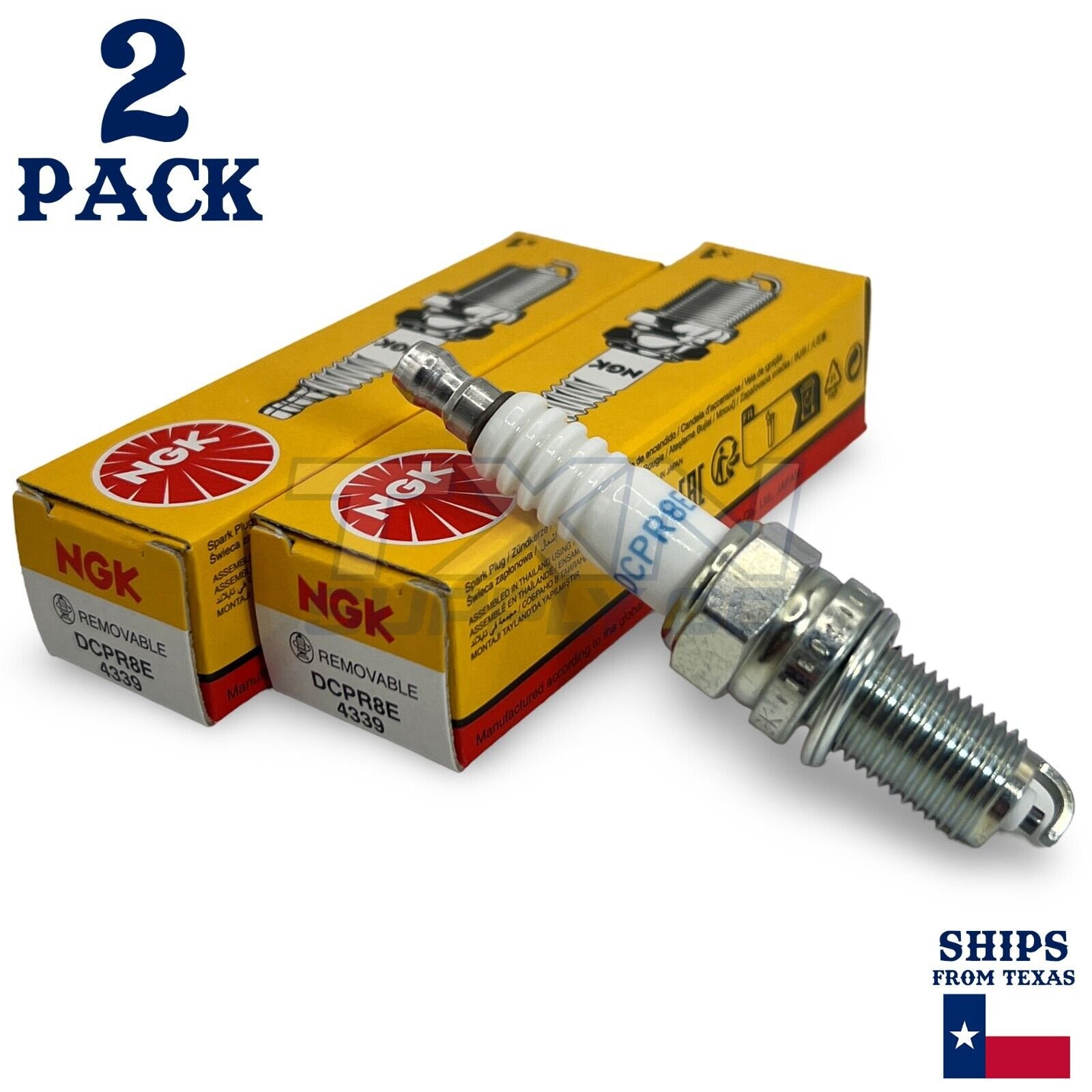 2 Pack NGK Spark Plug - For 2007-2013 FLHT 1584 Electra Glide Harley - Image 1