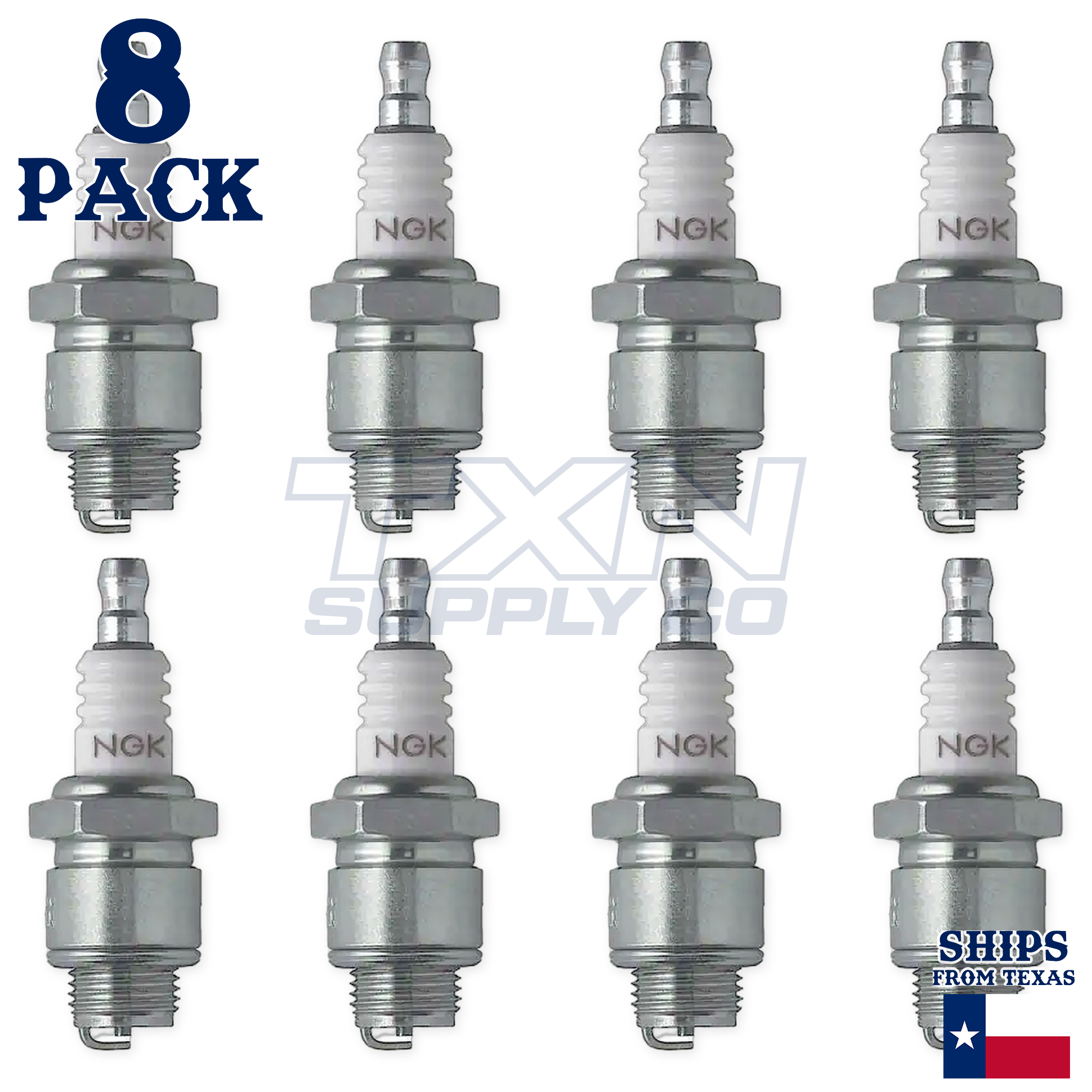 NGK 4452 BMR2A-10 Spark Plugs 8 Pack - Image 2