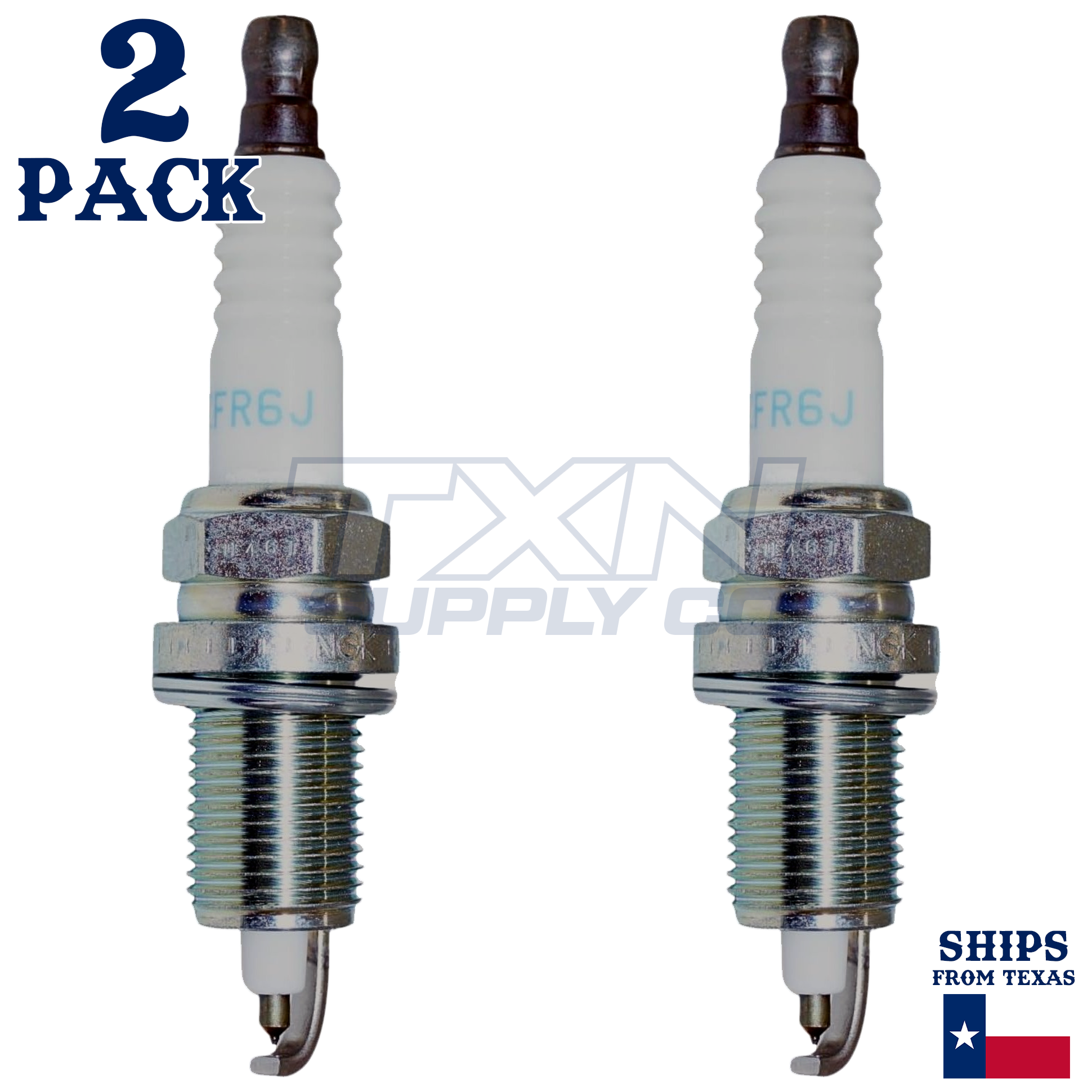 NGK 4462 IZFR6J Spark Plugs 2 Pack