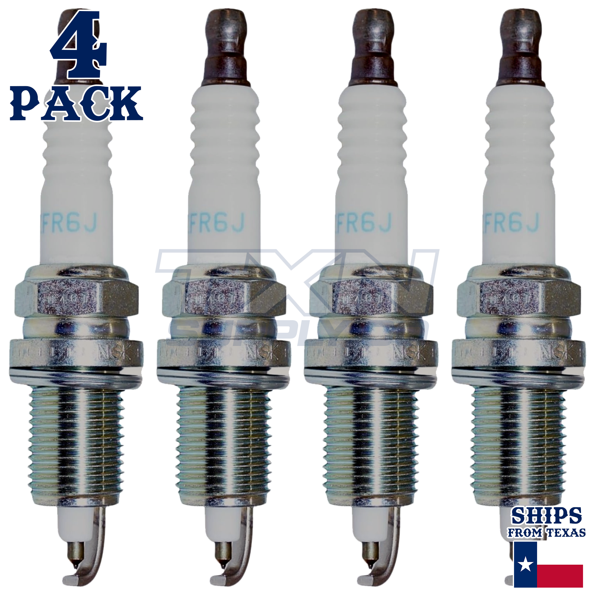 NGK 4462 IZFR6J Spark Plugs 4 Pack