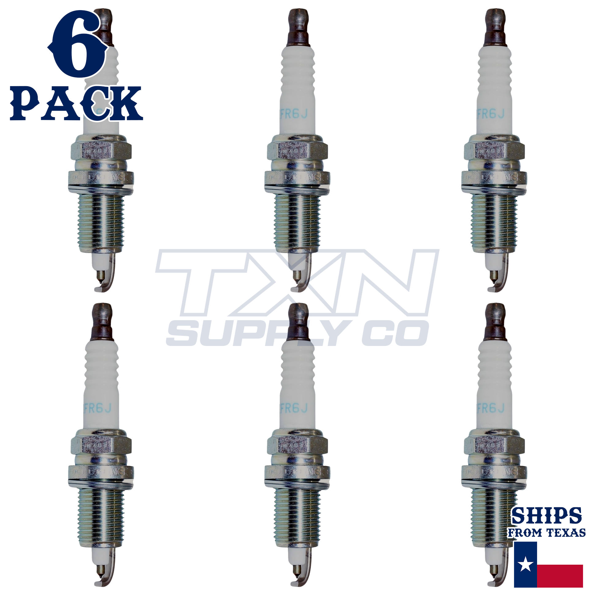 NGK 4462 IZFR6J Spark Plugs 6 Pack