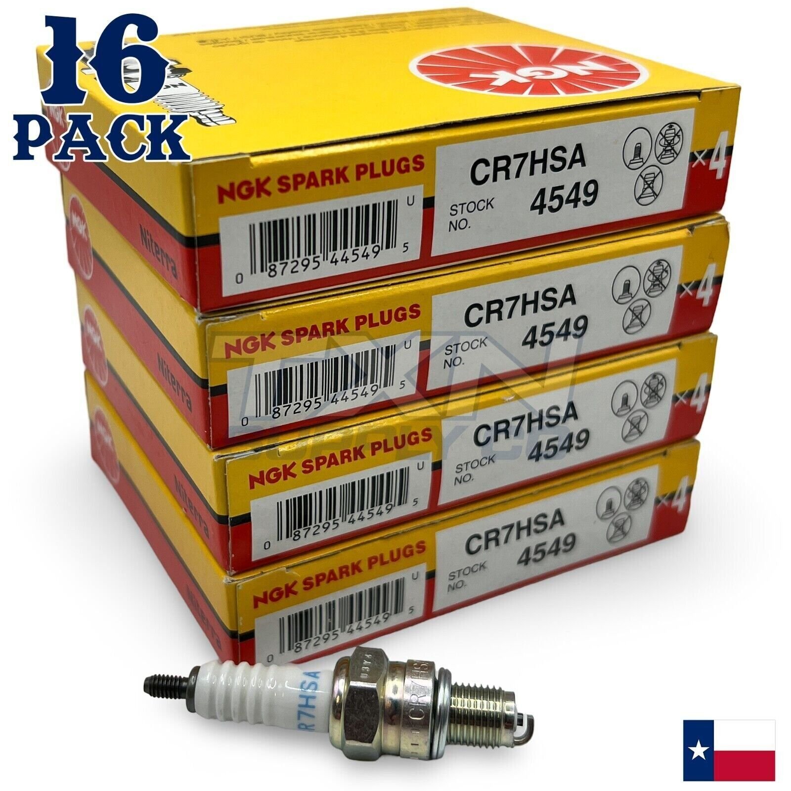 NGK 4549 Spark Plug CR7HSA - 16 Pack - Image 1